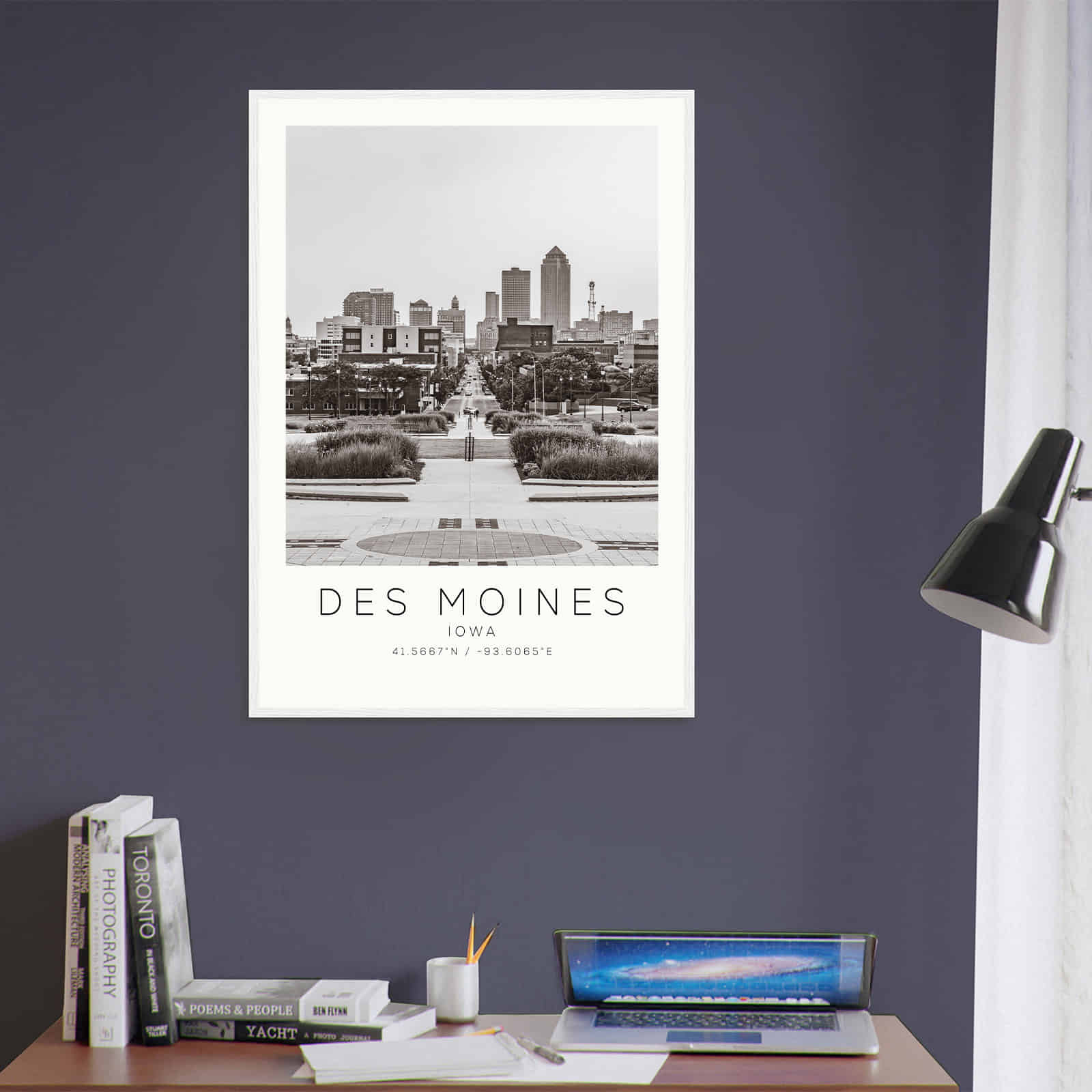 Deerfield Kansas Map Poster, Modern Home Decor Wall Art Print (Copy)