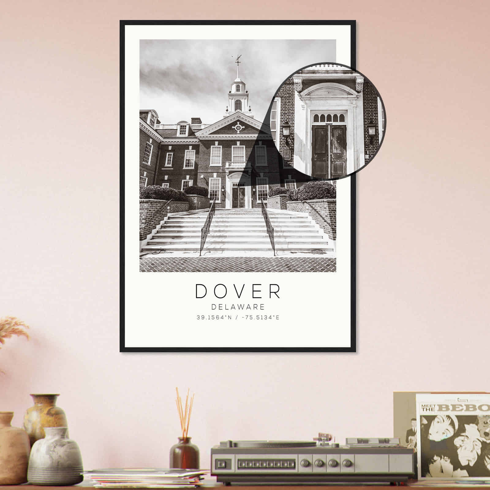 Deerfield Kansas Map Poster, Modern Home Decor Wall Art Print (Copy)