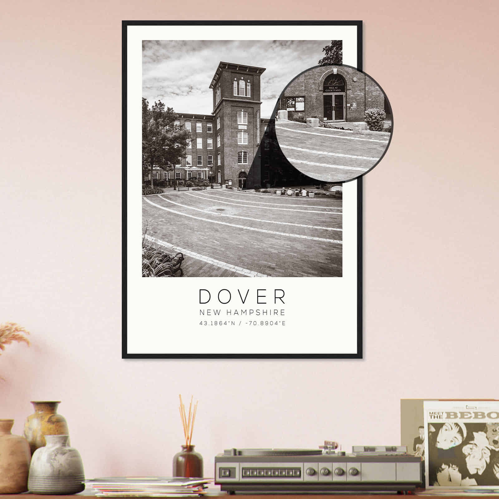 Deerfield Kansas Map Poster, Modern Home Decor Wall Art Print (Copy)