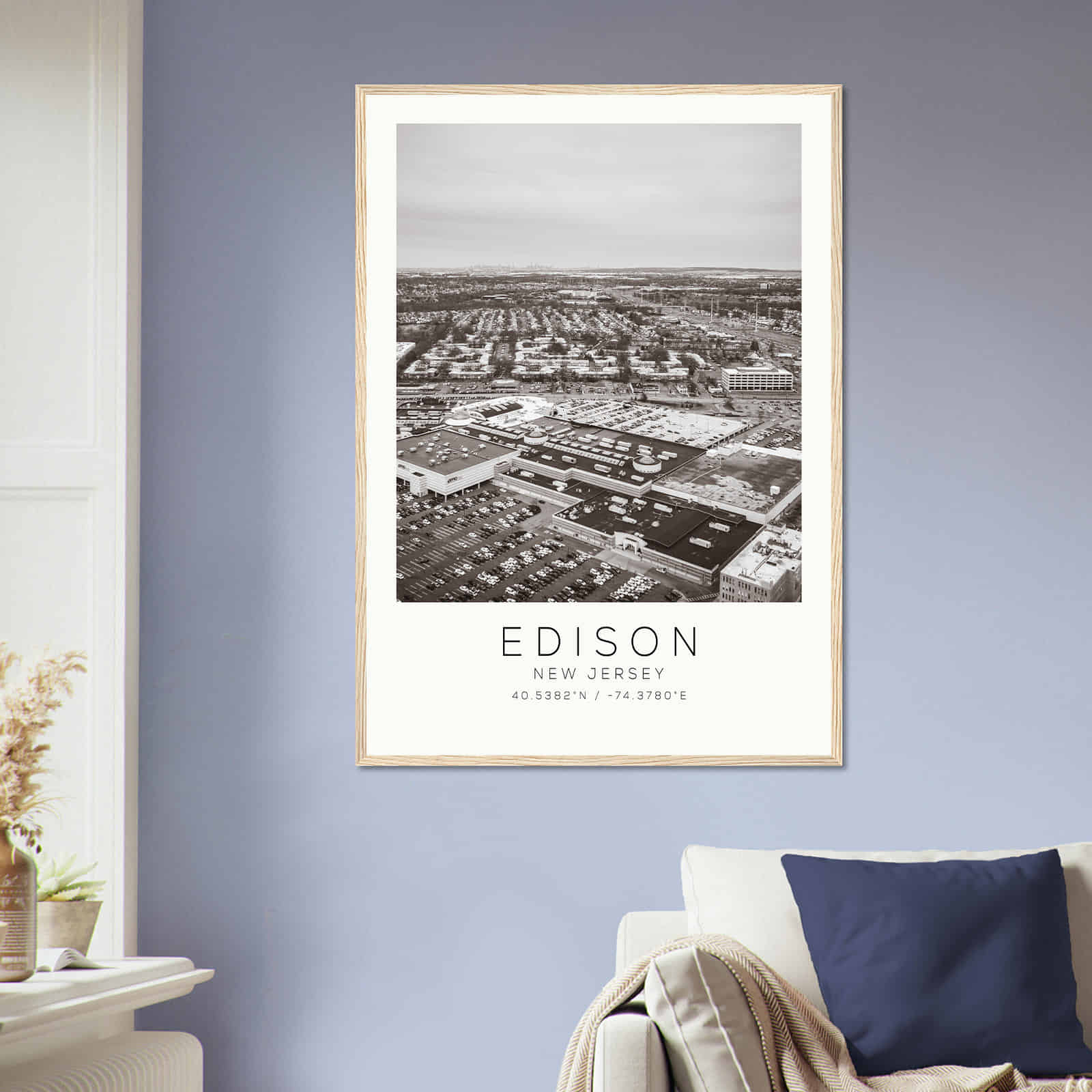 Deerfield Kansas Map Poster, Modern Home Decor Wall Art Print (Copy)