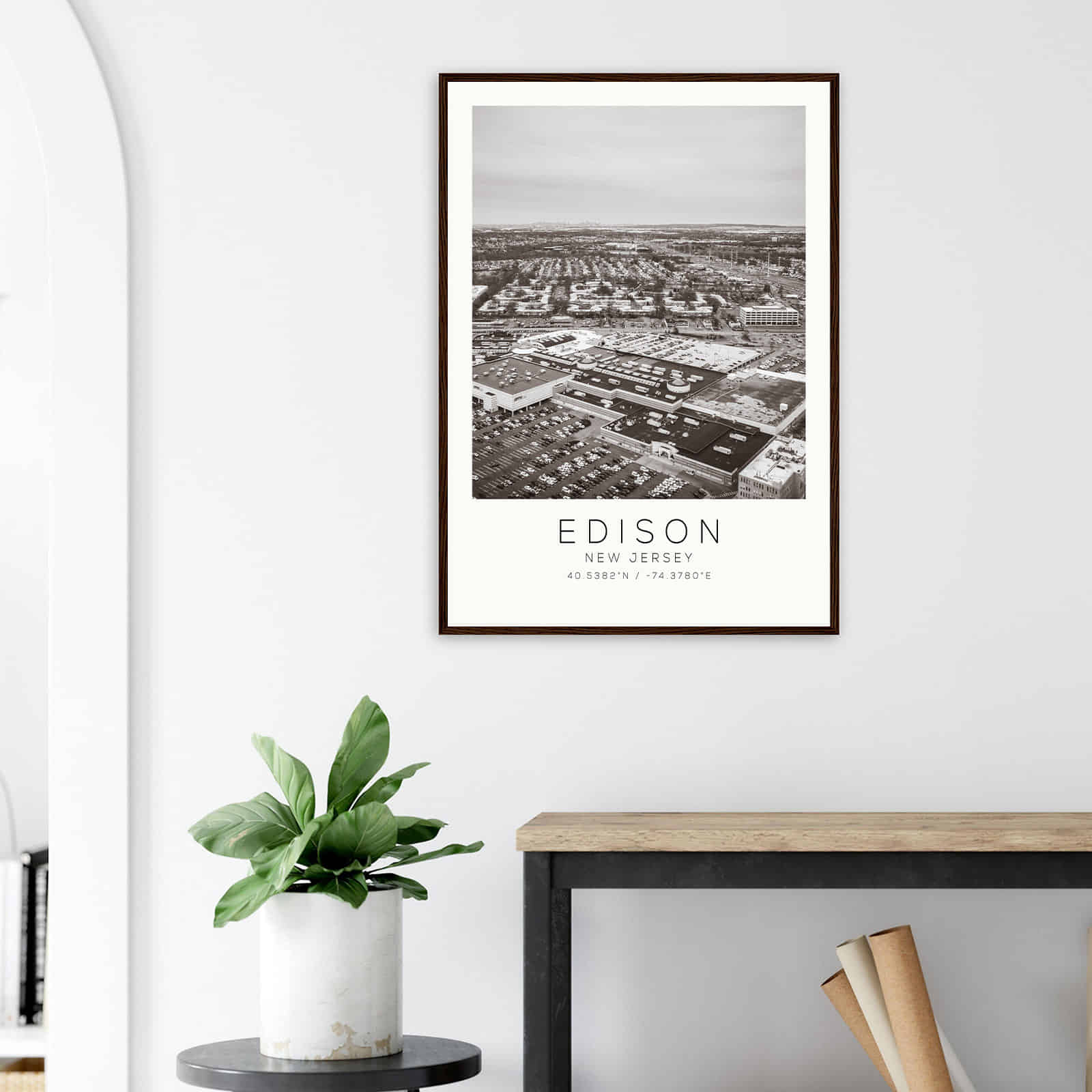 Deerfield Kansas Map Poster, Modern Home Decor Wall Art Print (Copy)