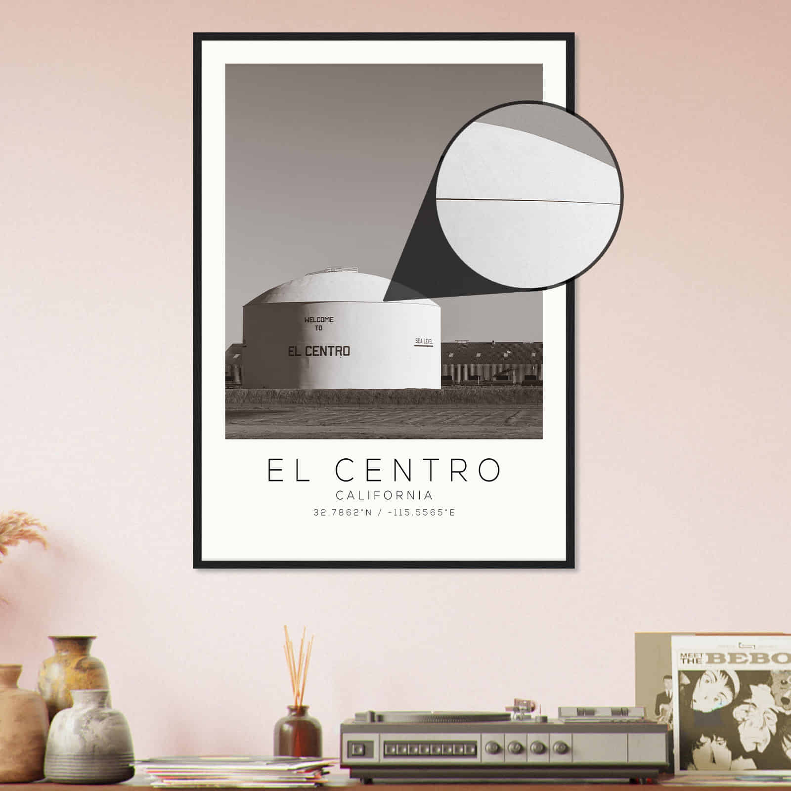 Deerfield Kansas Map Poster, Modern Home Decor Wall Art Print (Copy)