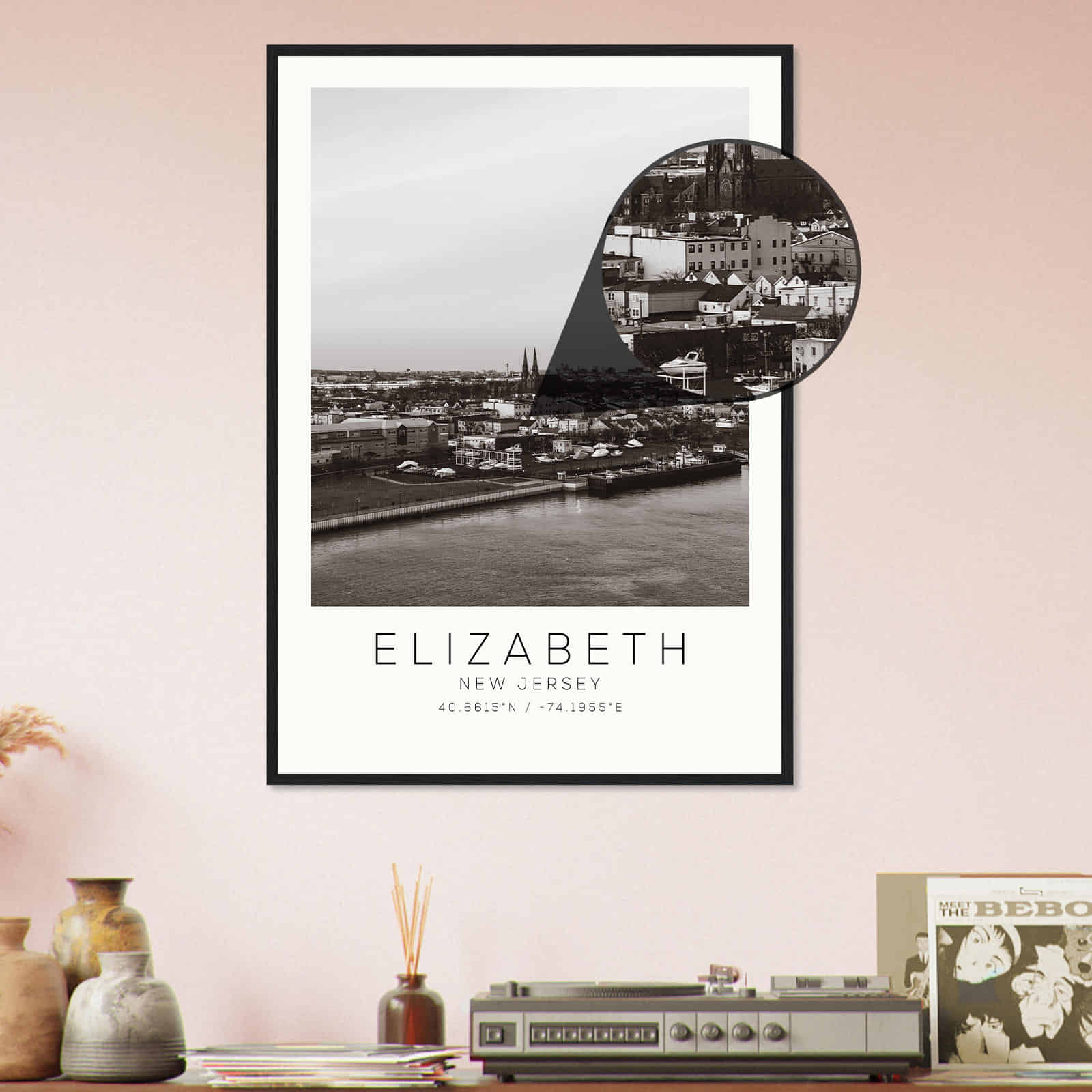 Deerfield Kansas Map Poster, Modern Home Decor Wall Art Print (Copy)