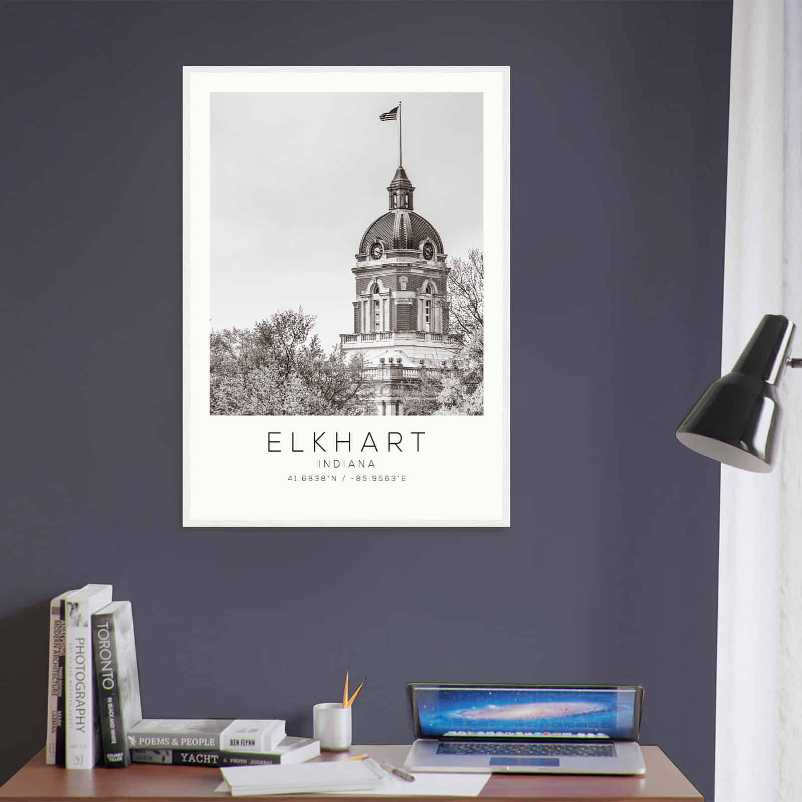 Deerfield Kansas Map Poster, Modern Home Decor Wall Art Print (Copy)