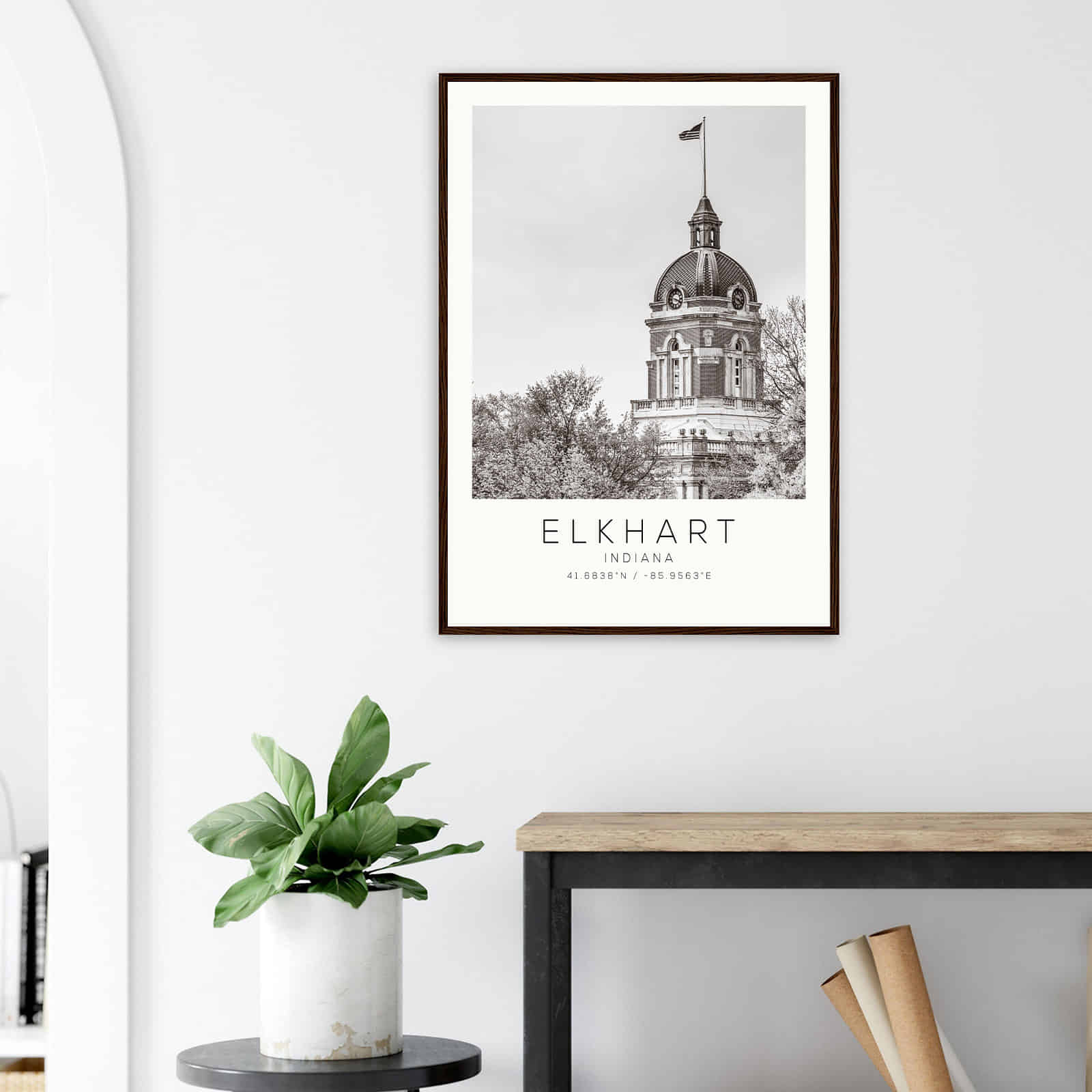 Deerfield Kansas Map Poster, Modern Home Decor Wall Art Print (Copy)