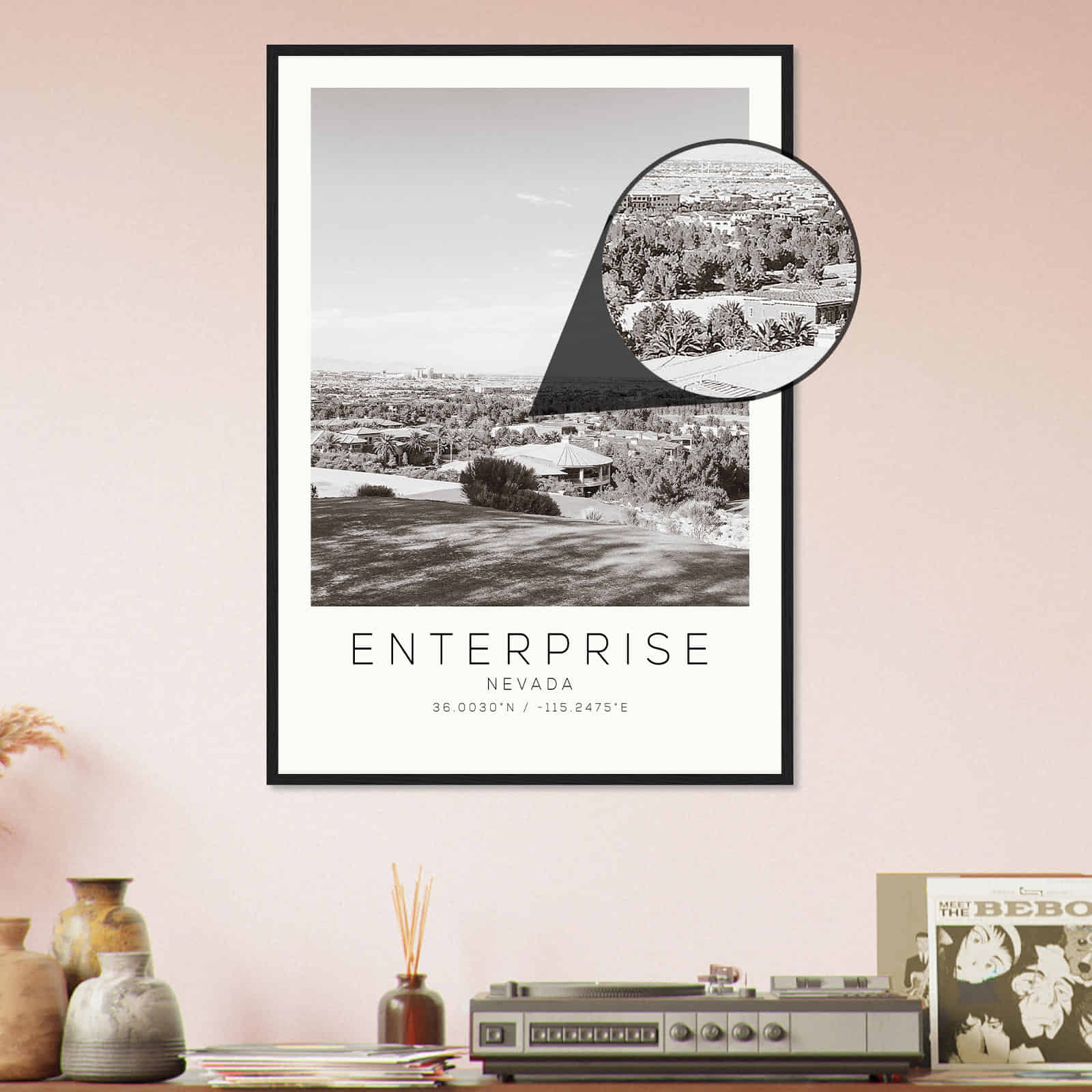 Deerfield Kansas Map Poster, Modern Home Decor Wall Art Print (Copy)