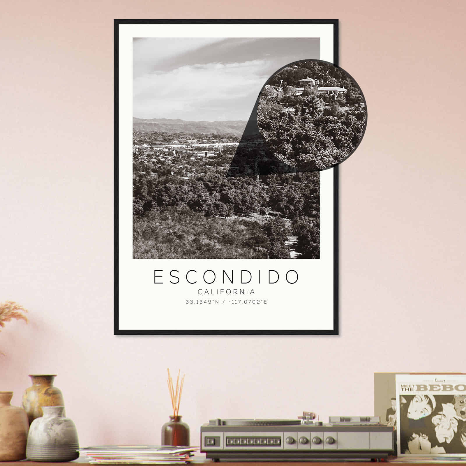 Deerfield Kansas Map Poster, Modern Home Decor Wall Art Print (Copy)