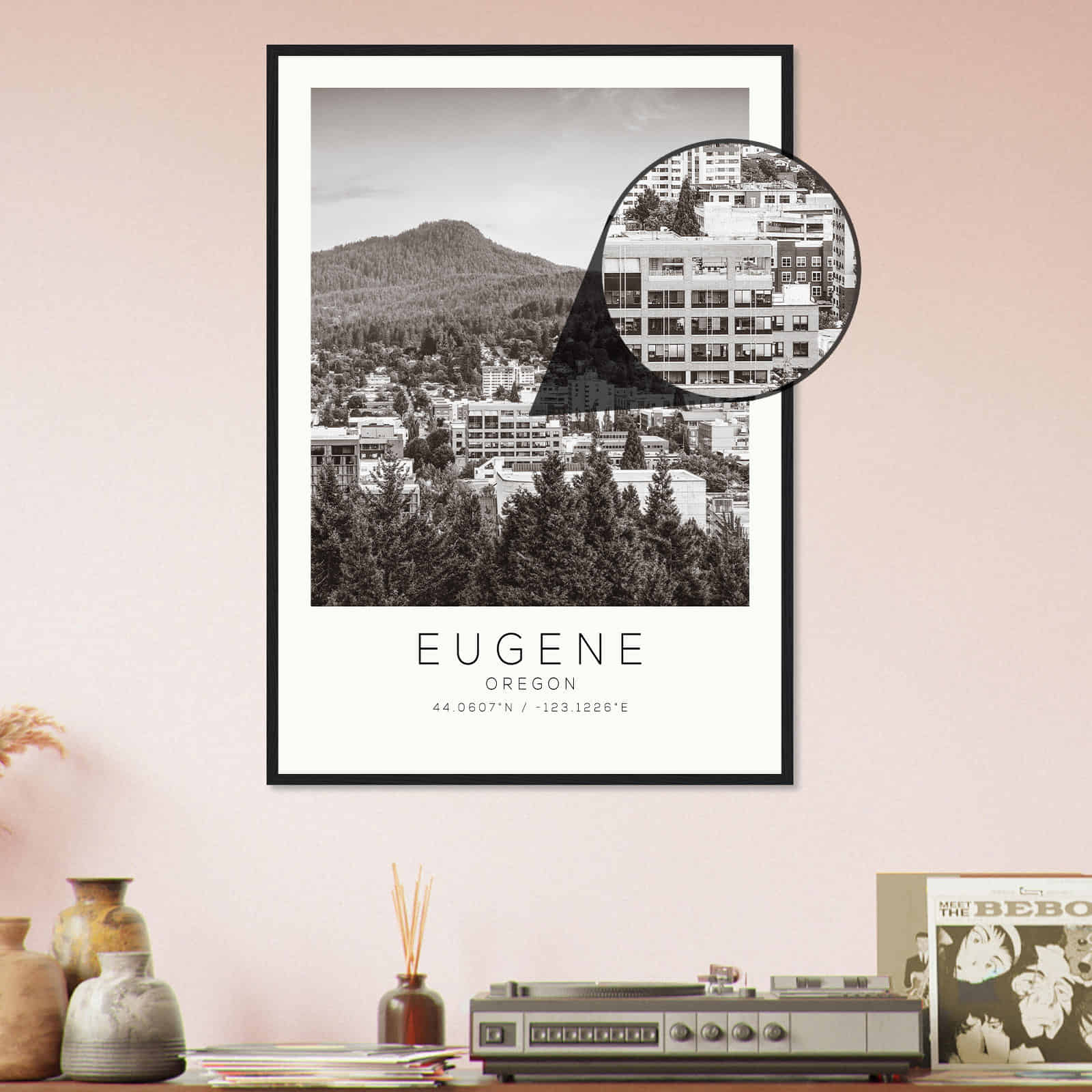 Deerfield Kansas Map Poster, Modern Home Decor Wall Art Print (Copy)