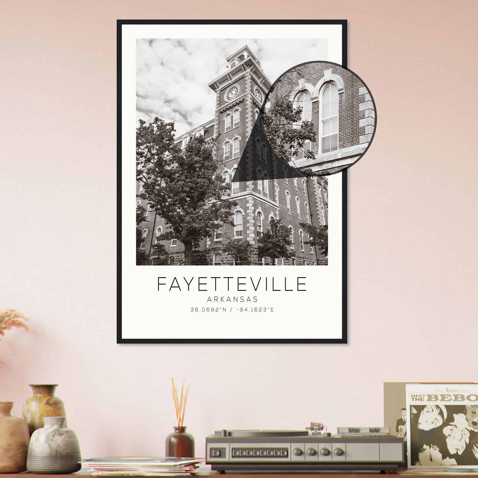 Deerfield Kansas Map Poster, Modern Home Decor Wall Art Print (Copy)