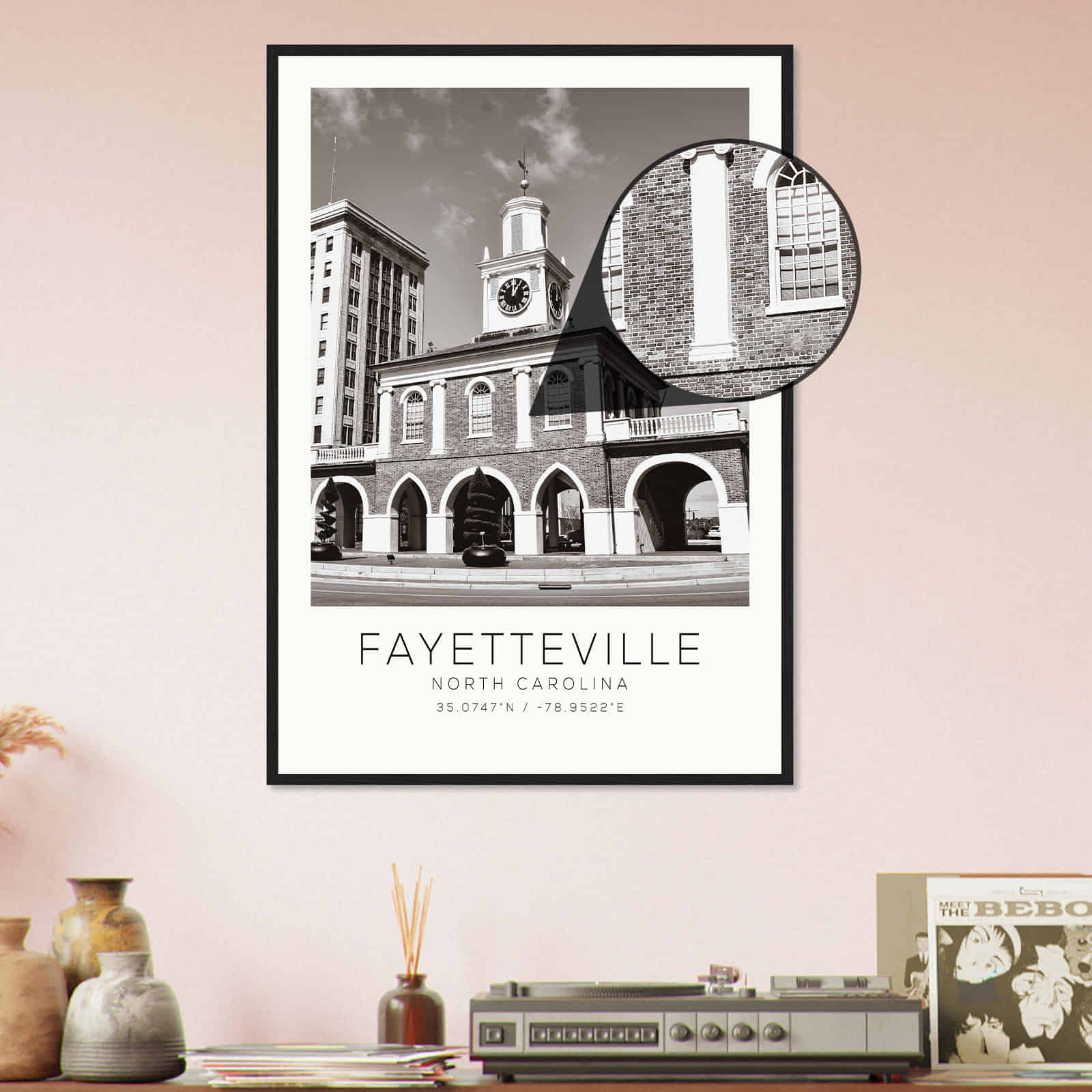 Deerfield Kansas Map Poster, Modern Home Decor Wall Art Print (Copy)