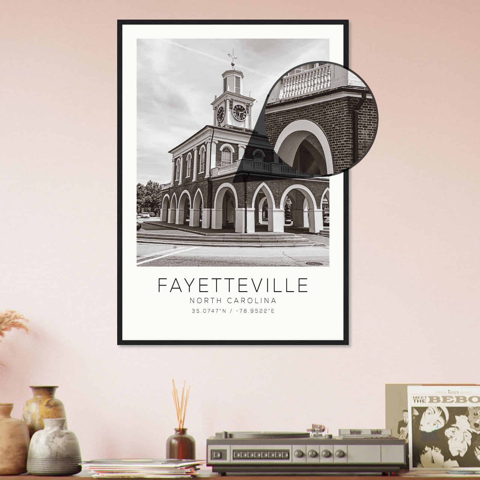 Deerfield Kansas Map Poster, Modern Home Decor Wall Art Print (Copy)