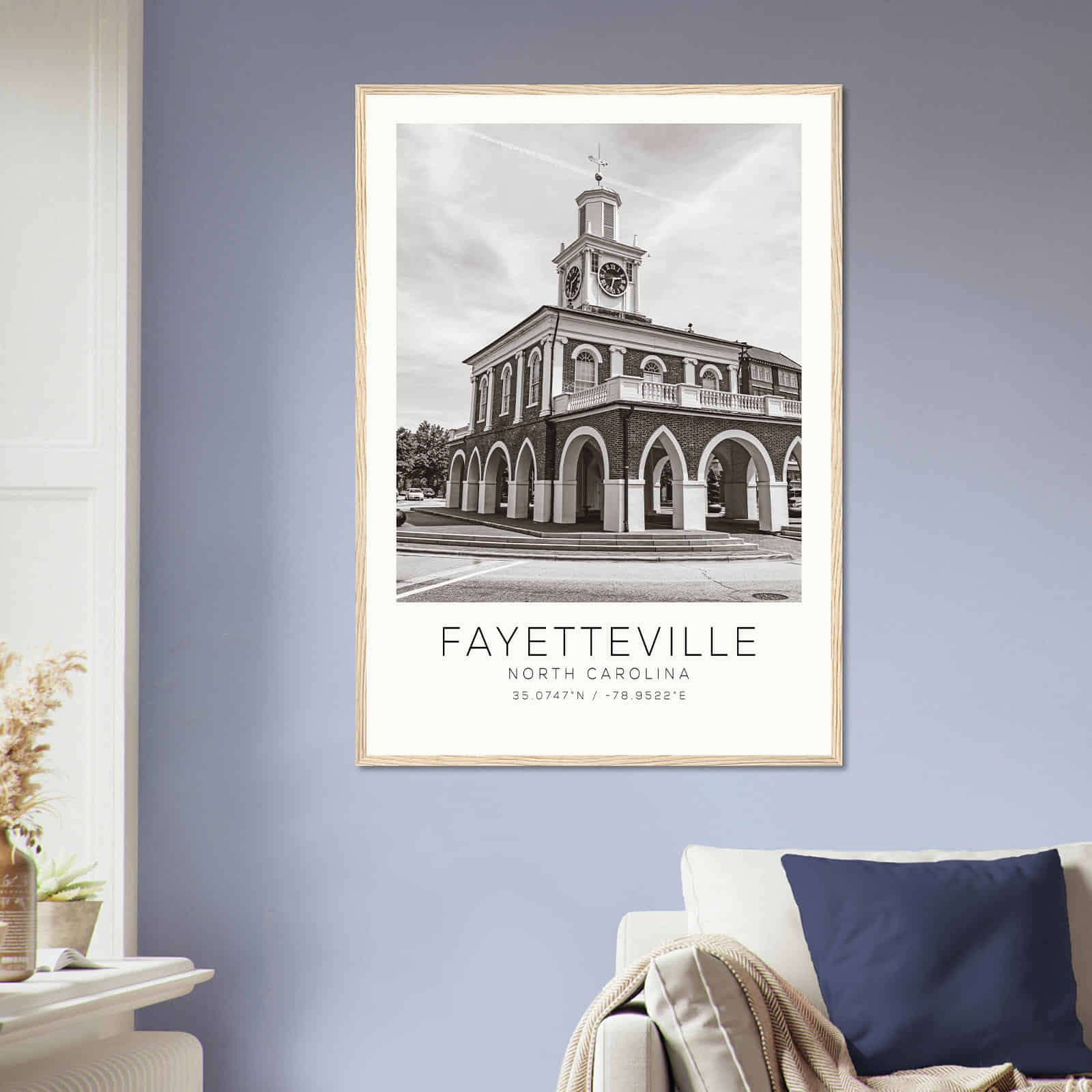 Deerfield Kansas Map Poster, Modern Home Decor Wall Art Print (Copy)