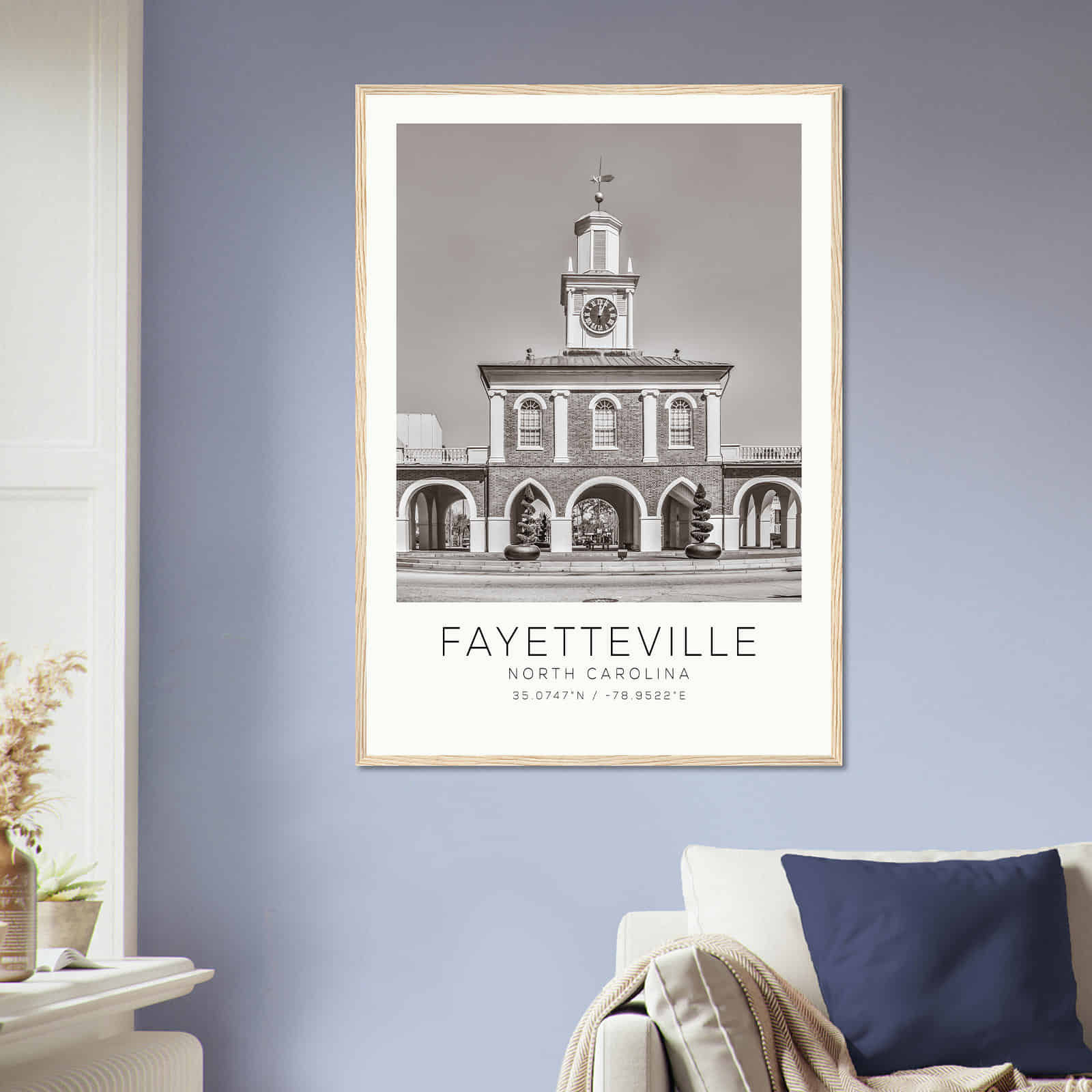 Deerfield Kansas Map Poster, Modern Home Decor Wall Art Print (Copy)