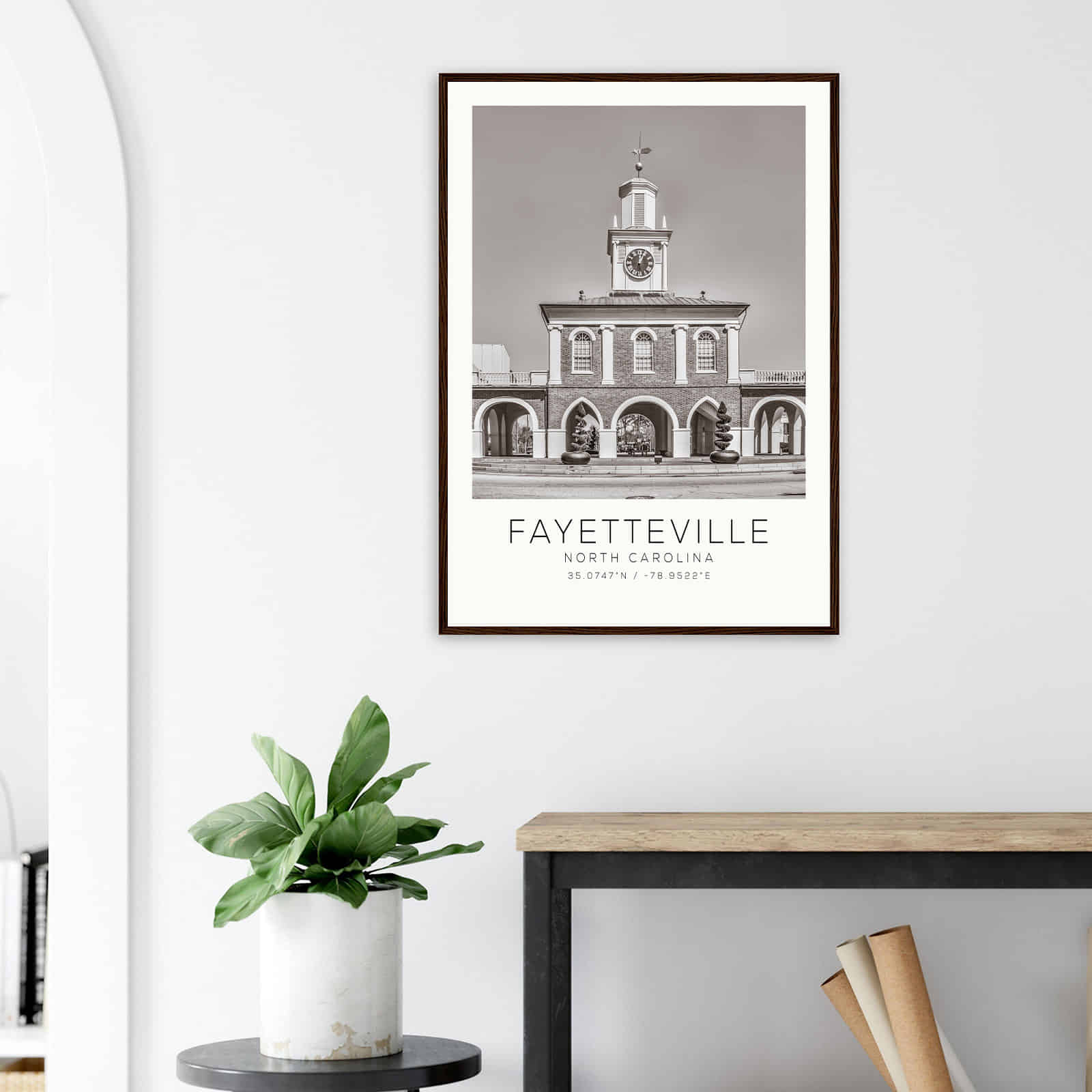 Deerfield Kansas Map Poster, Modern Home Decor Wall Art Print (Copy)