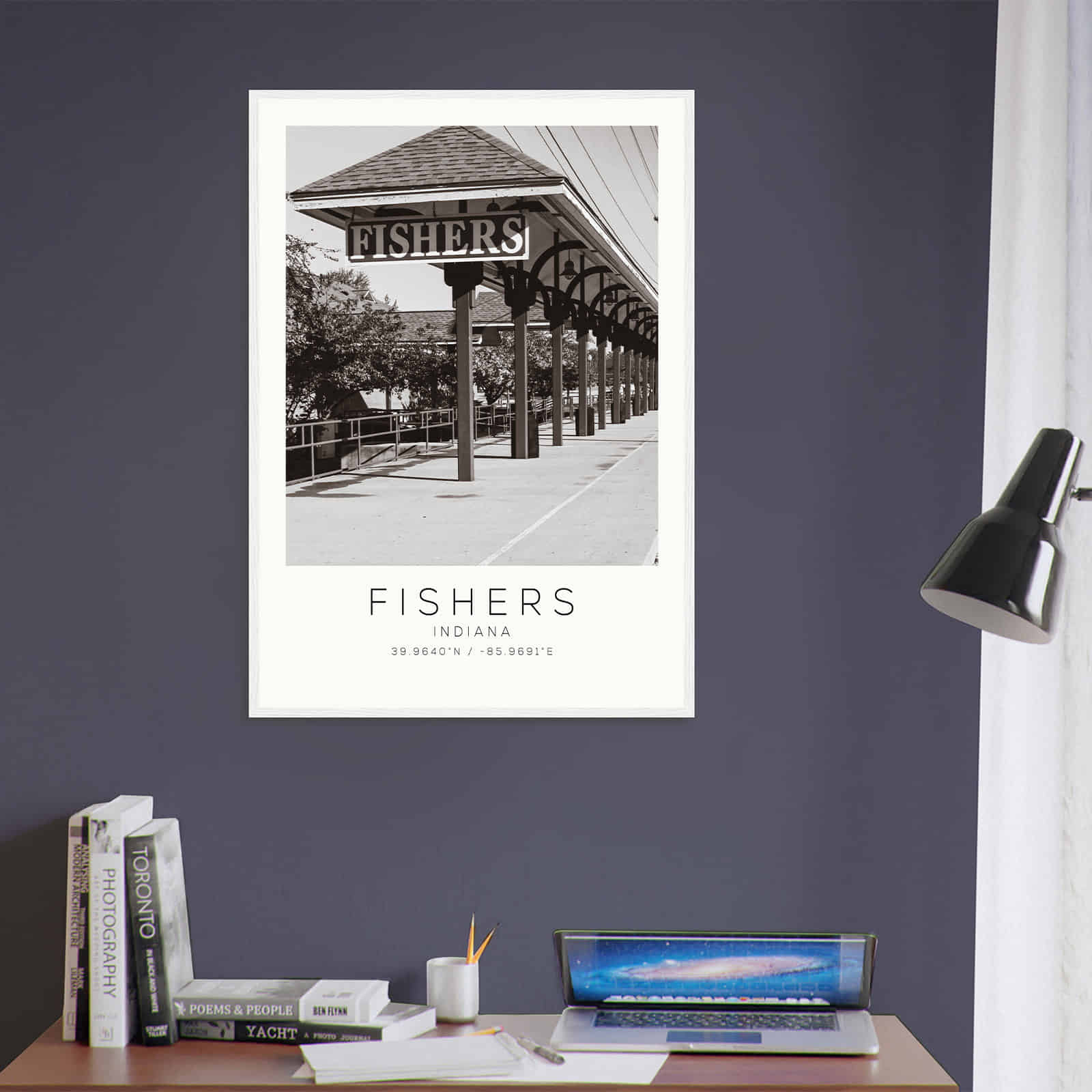 Deerfield Kansas Map Poster, Modern Home Decor Wall Art Print (Copy)