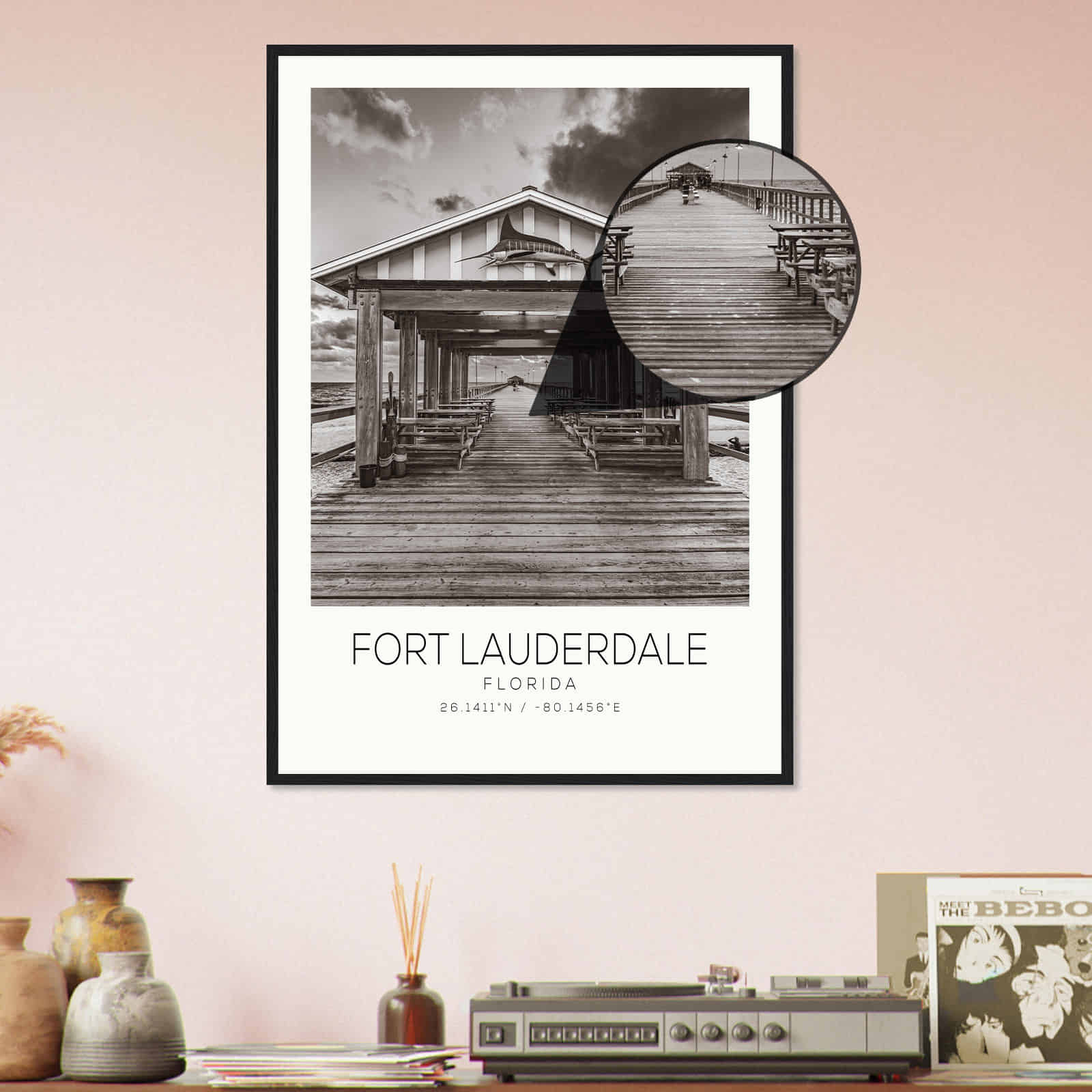 Deerfield Kansas Map Poster, Modern Home Decor Wall Art Print (Copy)