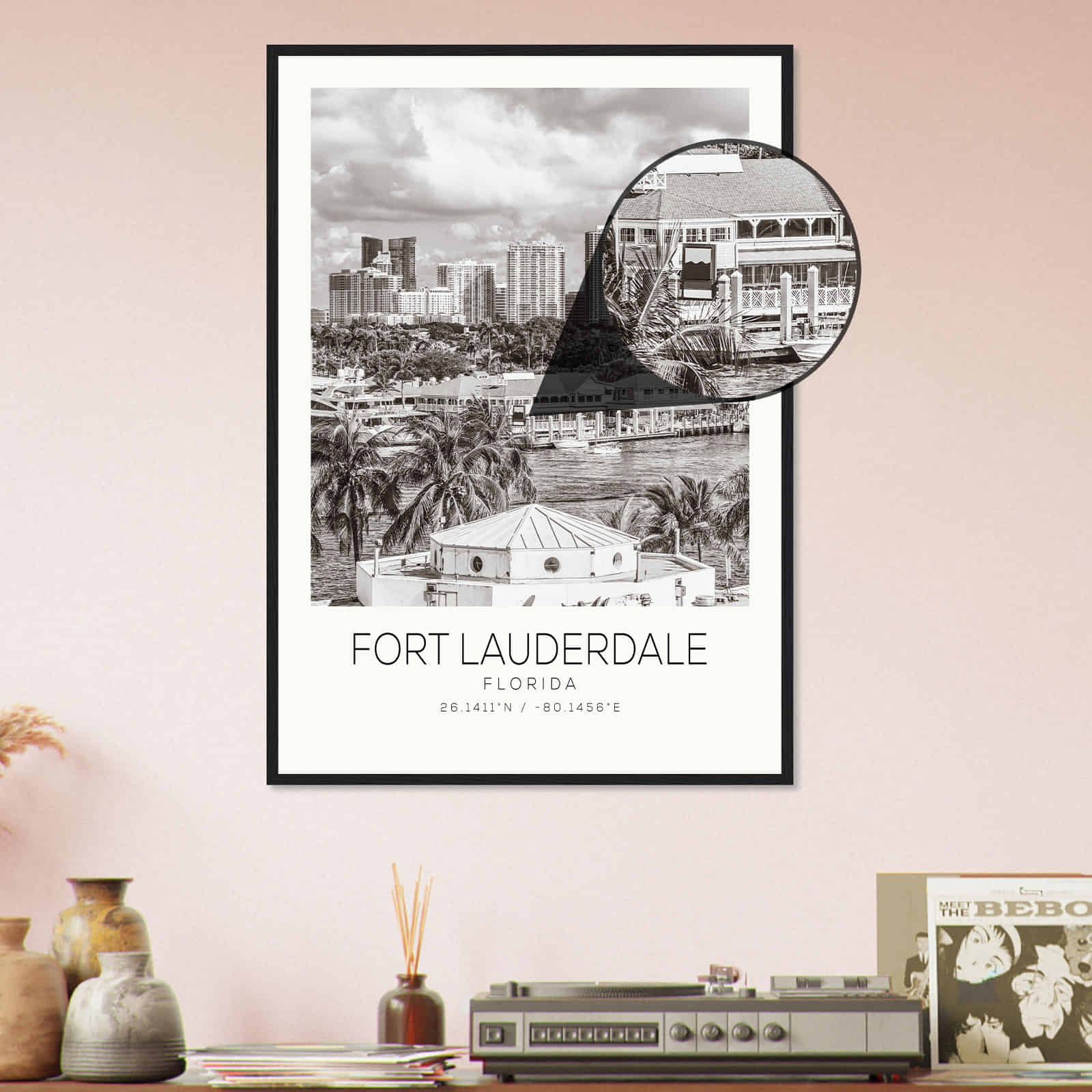 Deerfield Kansas Map Poster, Modern Home Decor Wall Art Print (Copy)