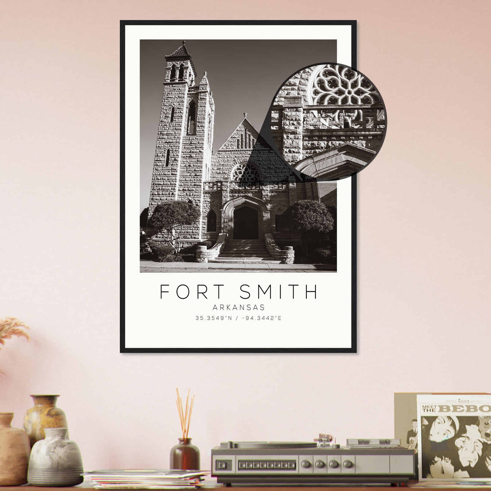 Deerfield Kansas Map Poster, Modern Home Decor Wall Art Print (Copy)