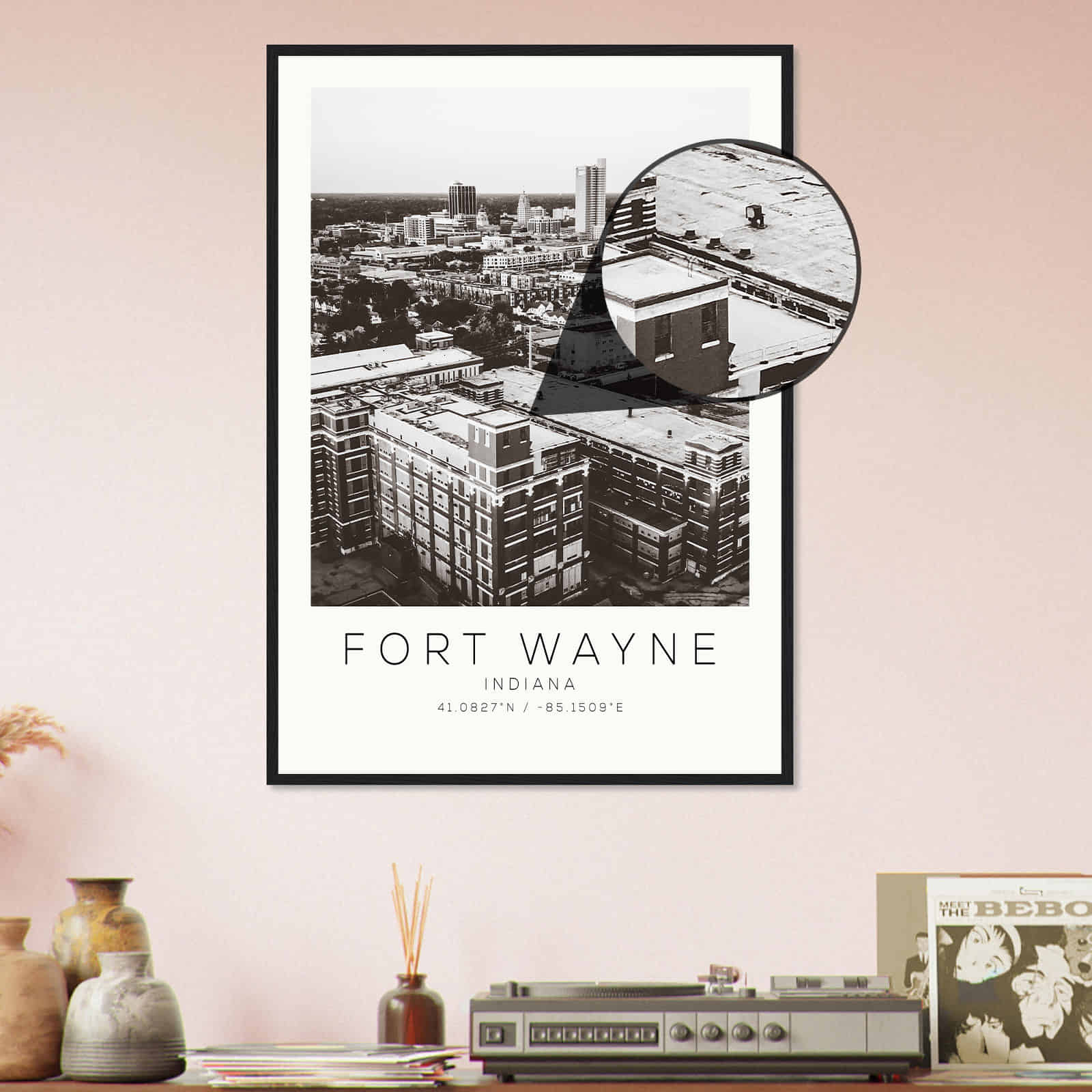 Deerfield Kansas Map Poster, Modern Home Decor Wall Art Print (Copy)