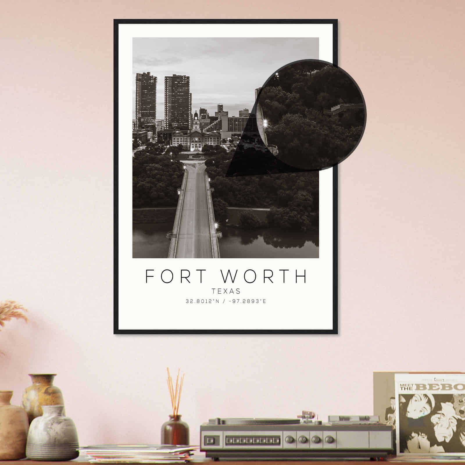 Deerfield Kansas Map Poster, Modern Home Decor Wall Art Print (Copy)