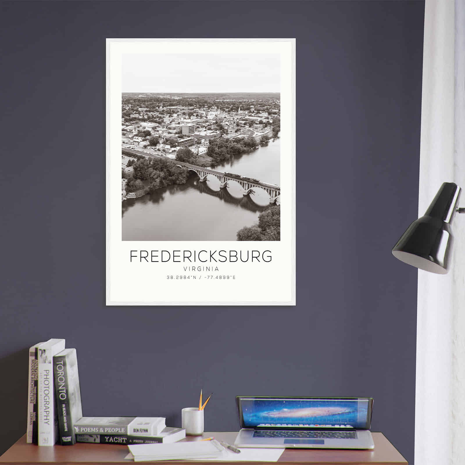 Deerfield Kansas Map Poster, Modern Home Decor Wall Art Print (Copy)