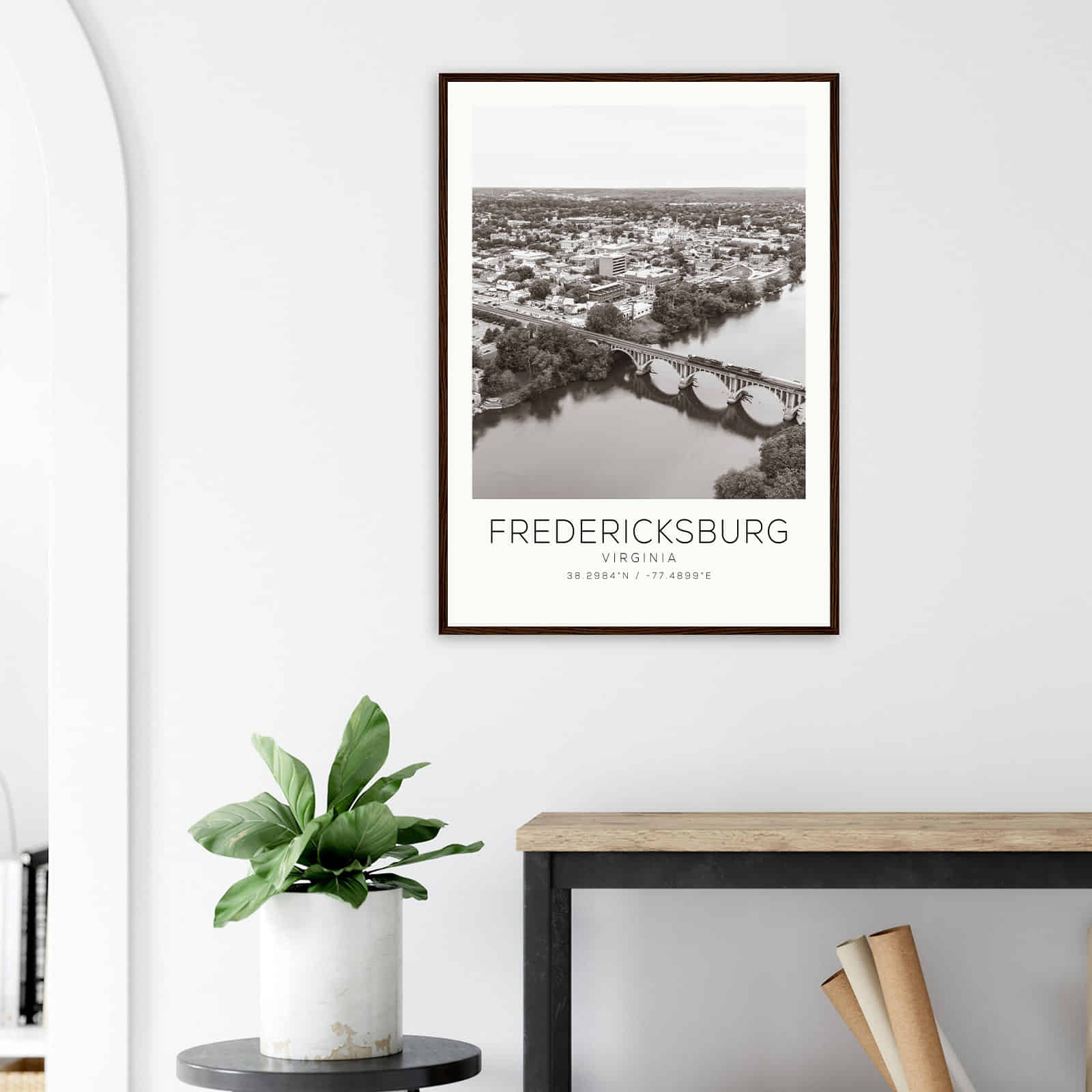 Deerfield Kansas Map Poster, Modern Home Decor Wall Art Print (Copy)