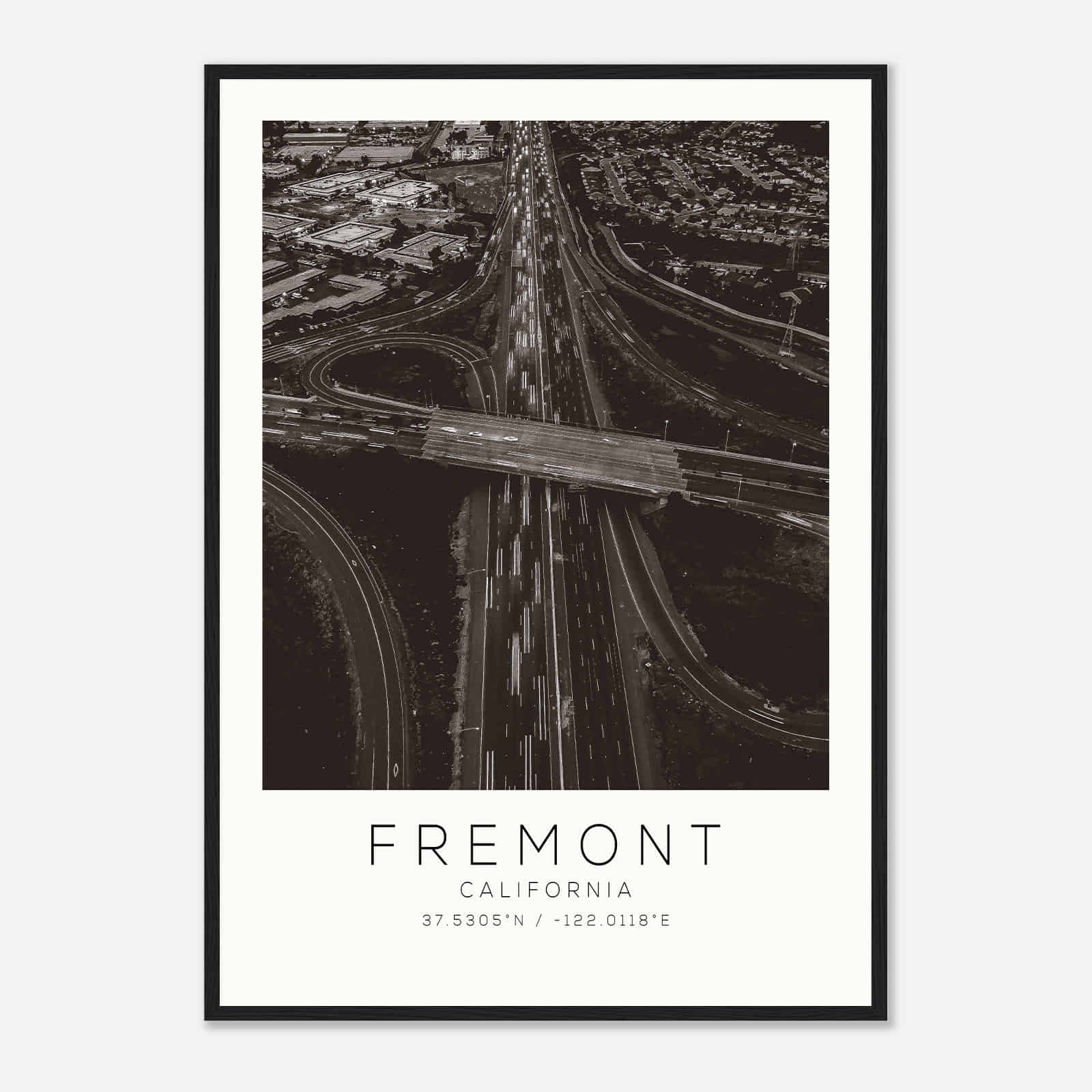 Fremont California Photo Travel Poster BW, Fremont Travel Print, Minimalist Travel Print DS2 Fremont California Photo Travel Poster BW, Fremont Travel Print, Minimalist Travel Print DS2