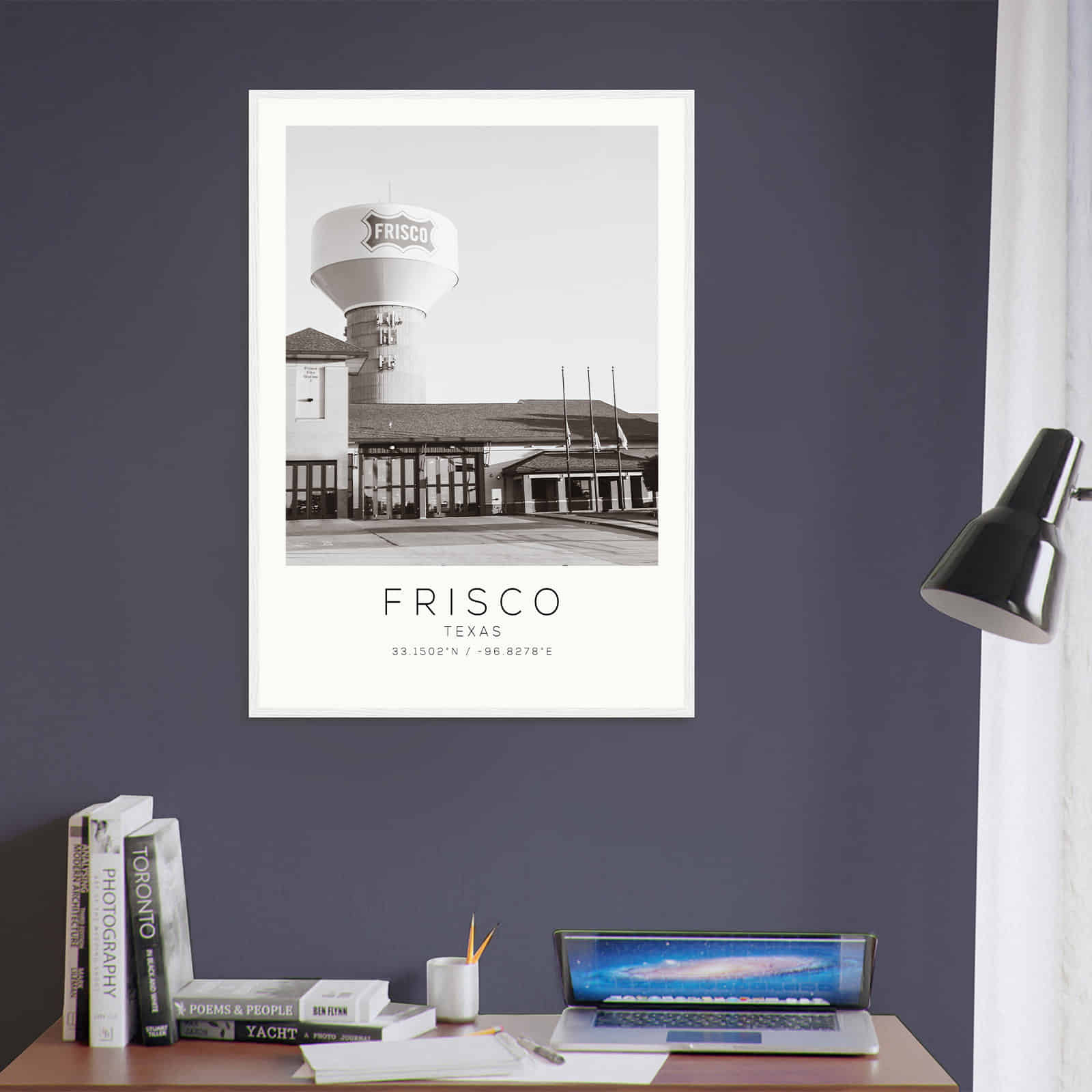 Deerfield Kansas Map Poster, Modern Home Decor Wall Art Print (Copy)