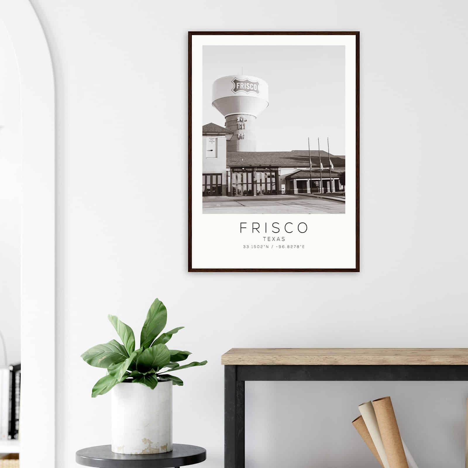 Deerfield Kansas Map Poster, Modern Home Decor Wall Art Print (Copy)