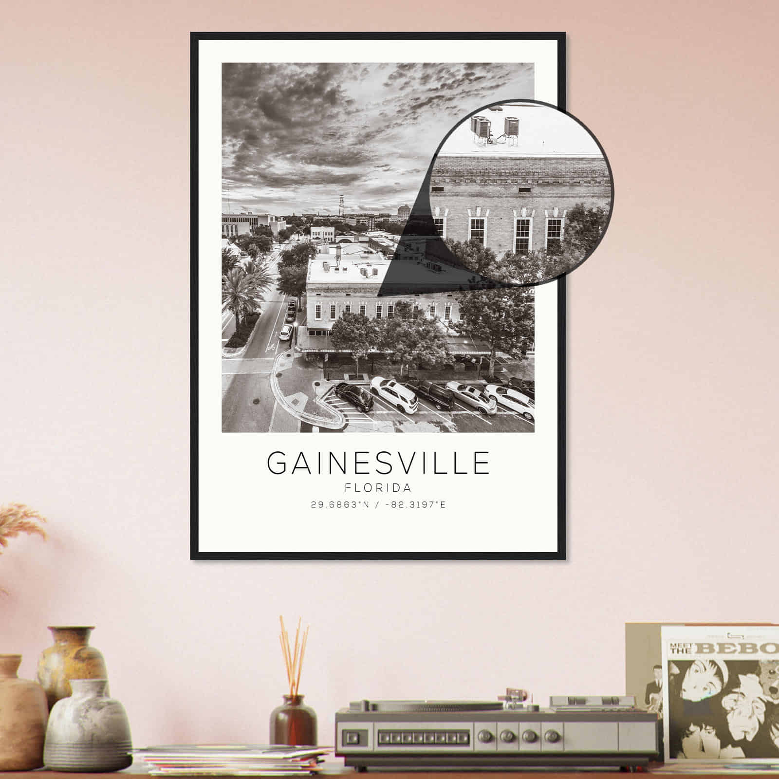 Deerfield Kansas Map Poster, Modern Home Decor Wall Art Print (Copy)