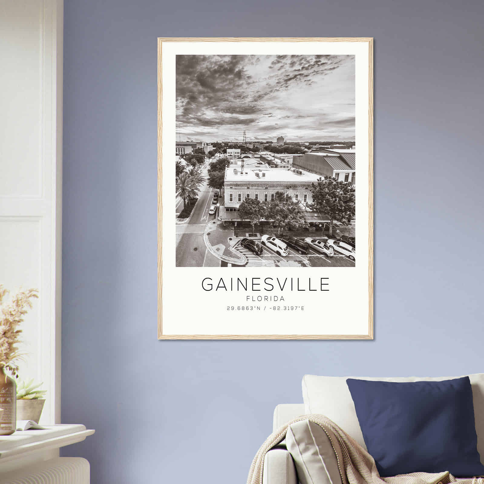 Deerfield Kansas Map Poster, Modern Home Decor Wall Art Print (Copy)