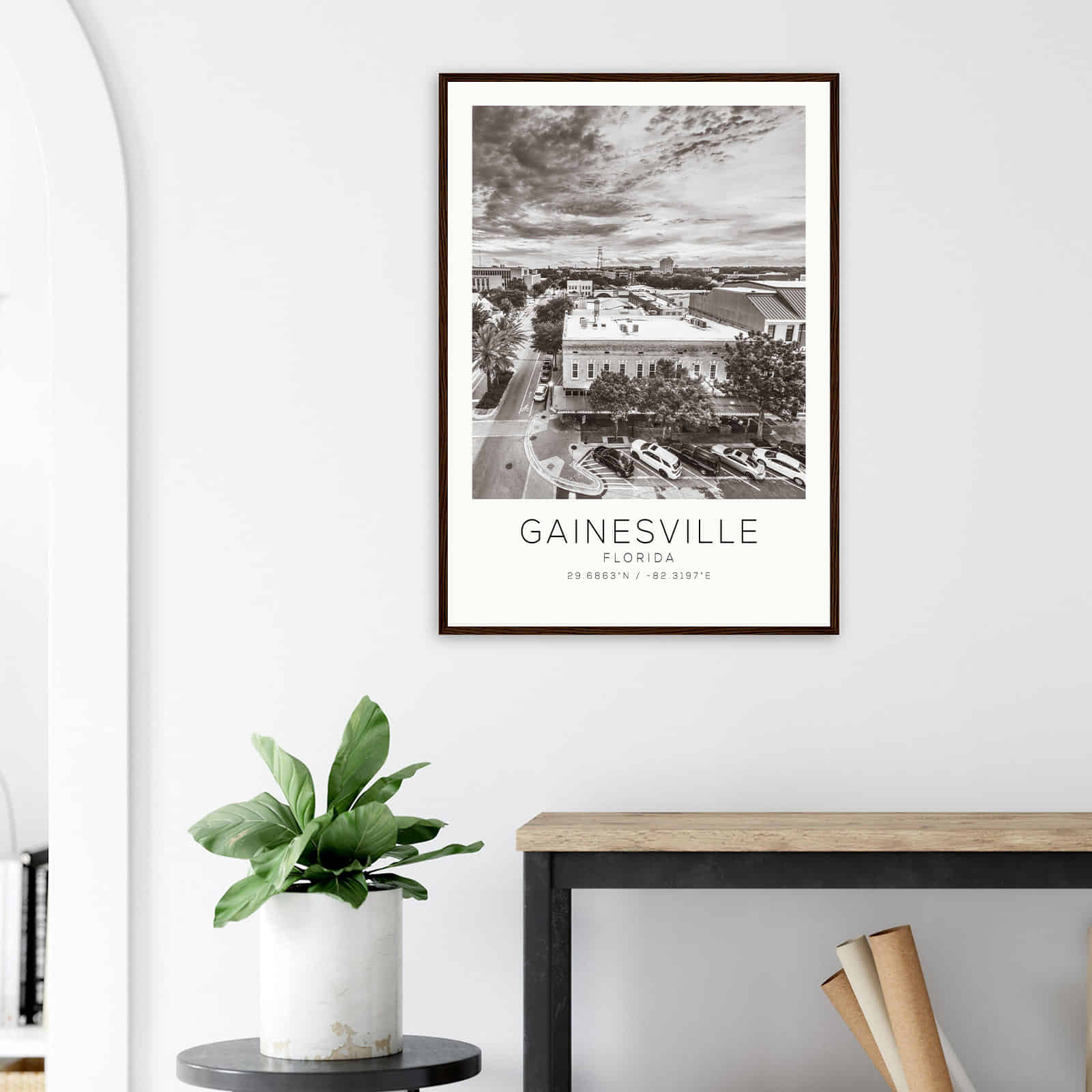 Deerfield Kansas Map Poster, Modern Home Decor Wall Art Print (Copy)