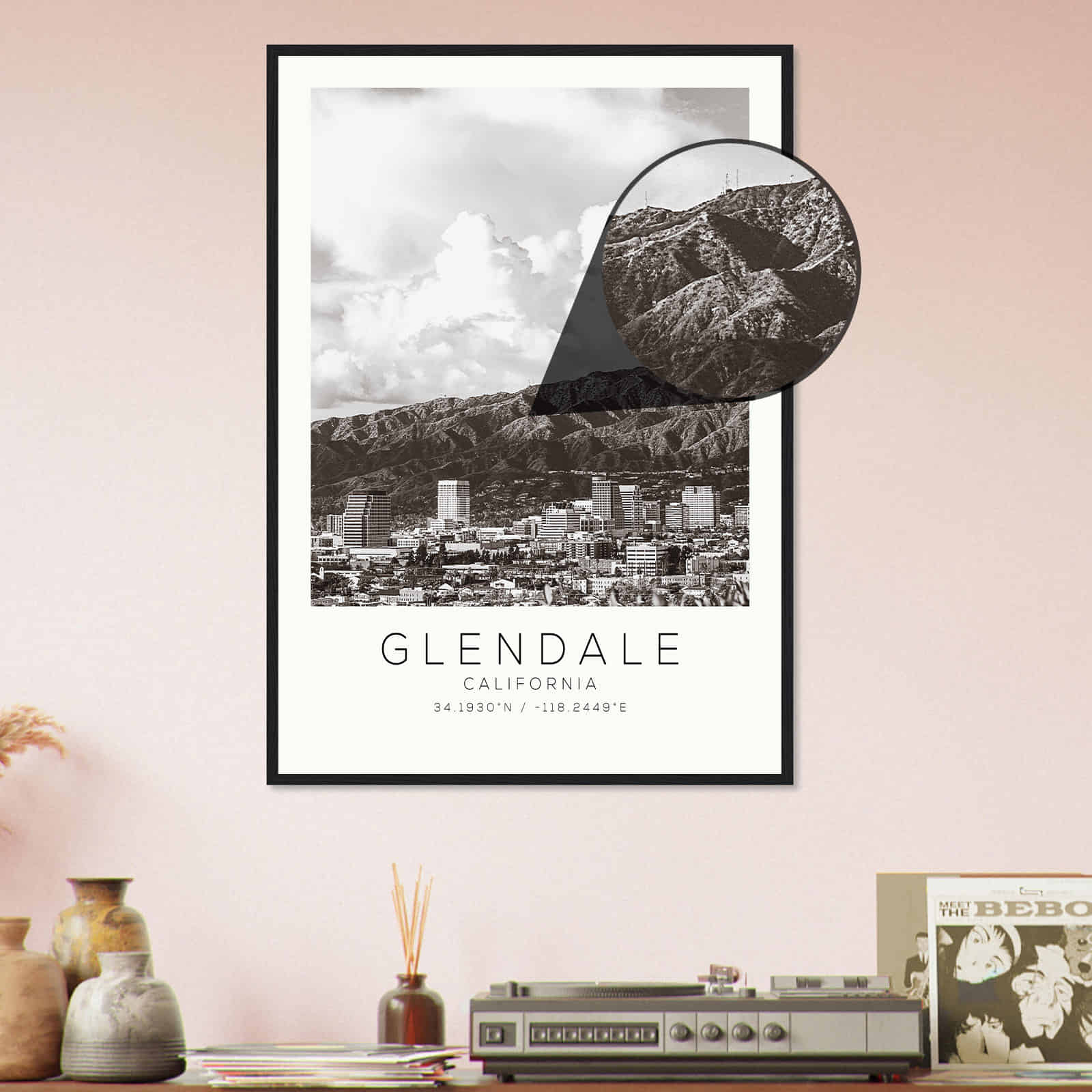 Deerfield Kansas Map Poster, Modern Home Decor Wall Art Print (Copy)