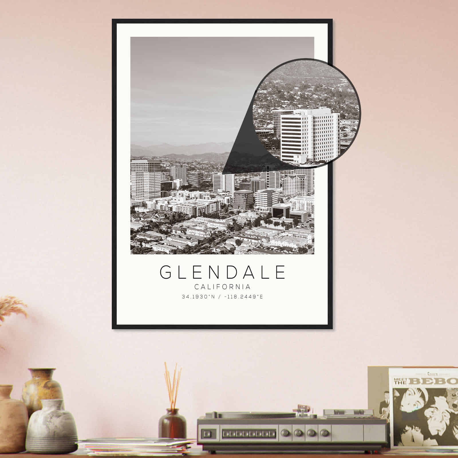 Deerfield Kansas Map Poster, Modern Home Decor Wall Art Print (Copy)