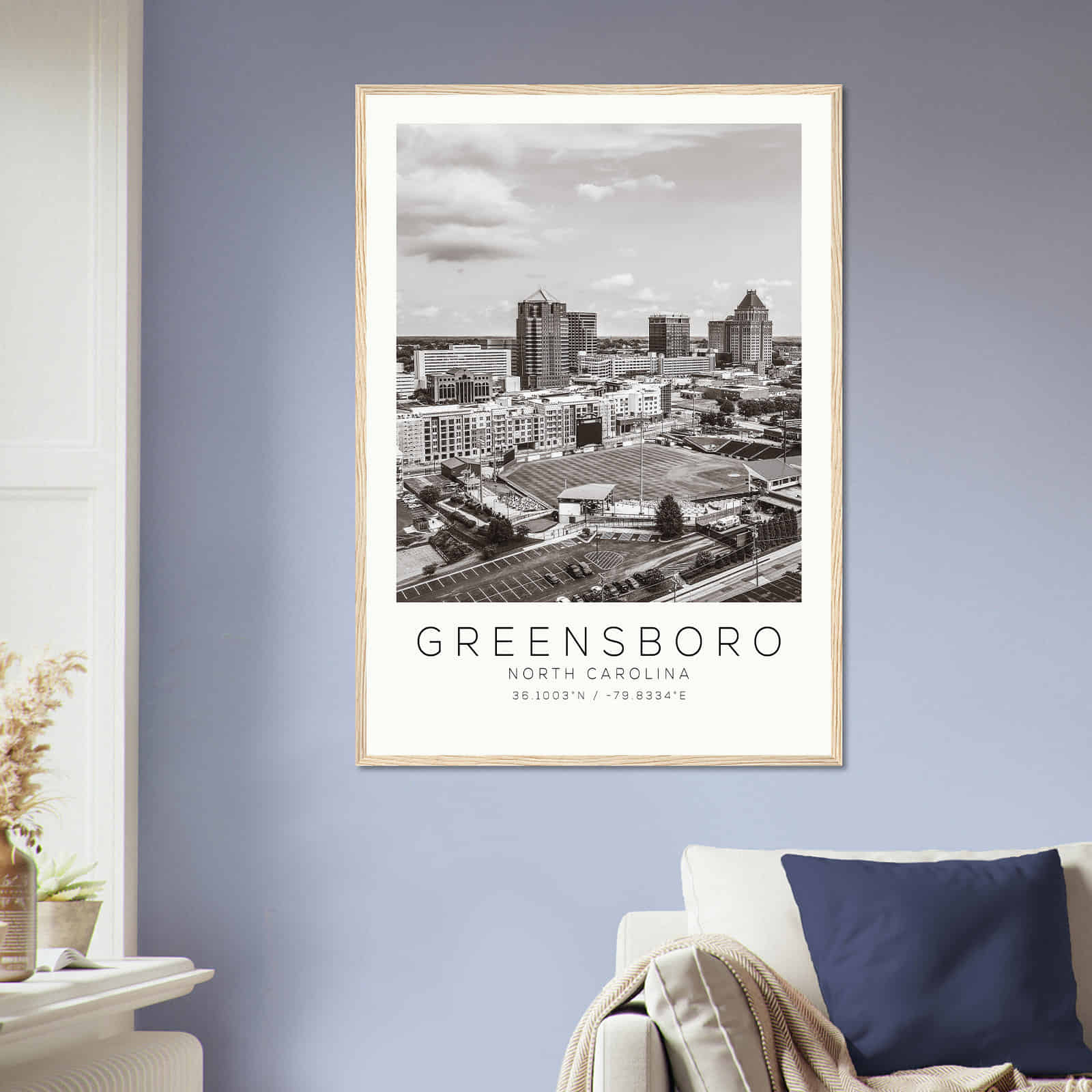 Deerfield Kansas Map Poster, Modern Home Decor Wall Art Print (Copy)