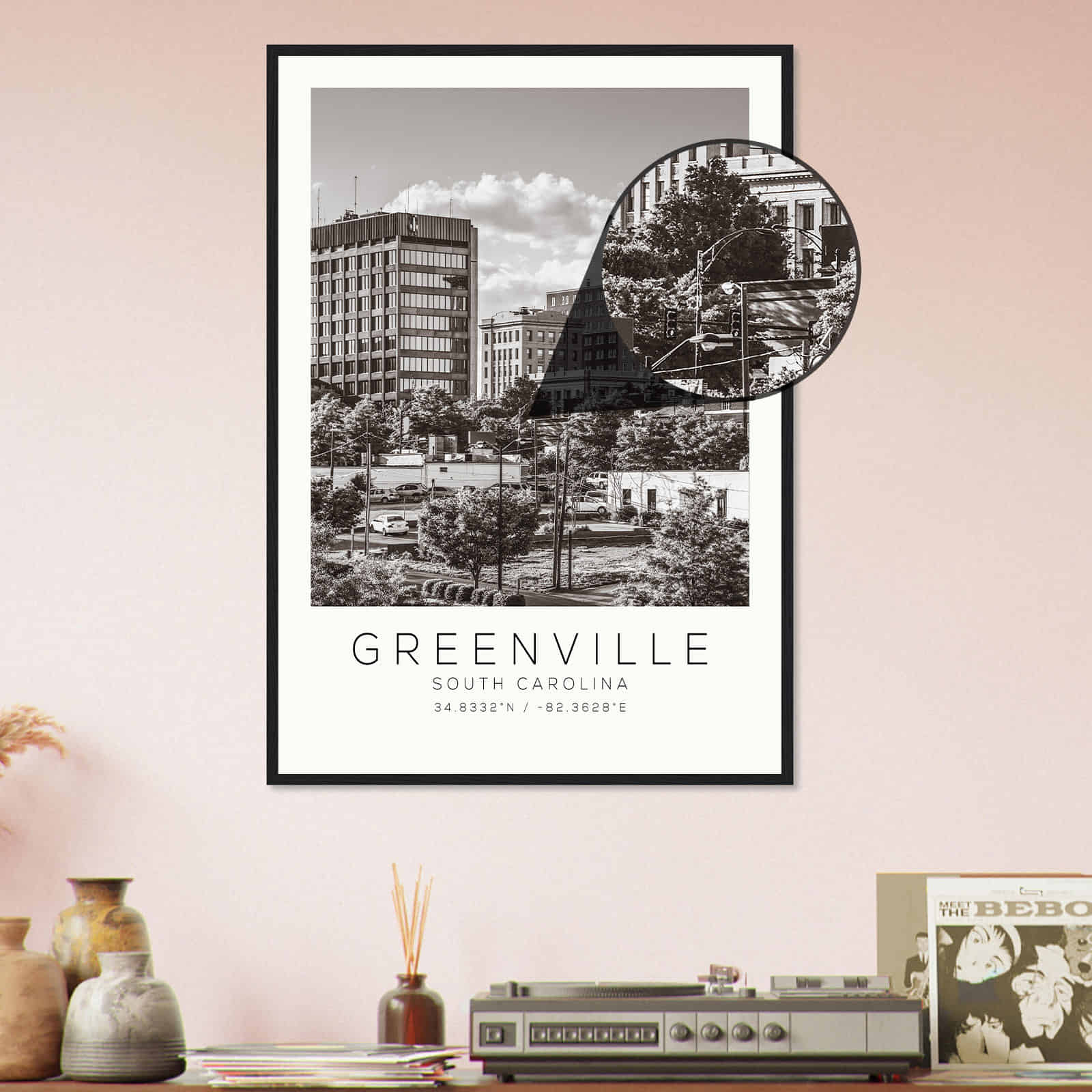 Deerfield Kansas Map Poster, Modern Home Decor Wall Art Print (Copy)