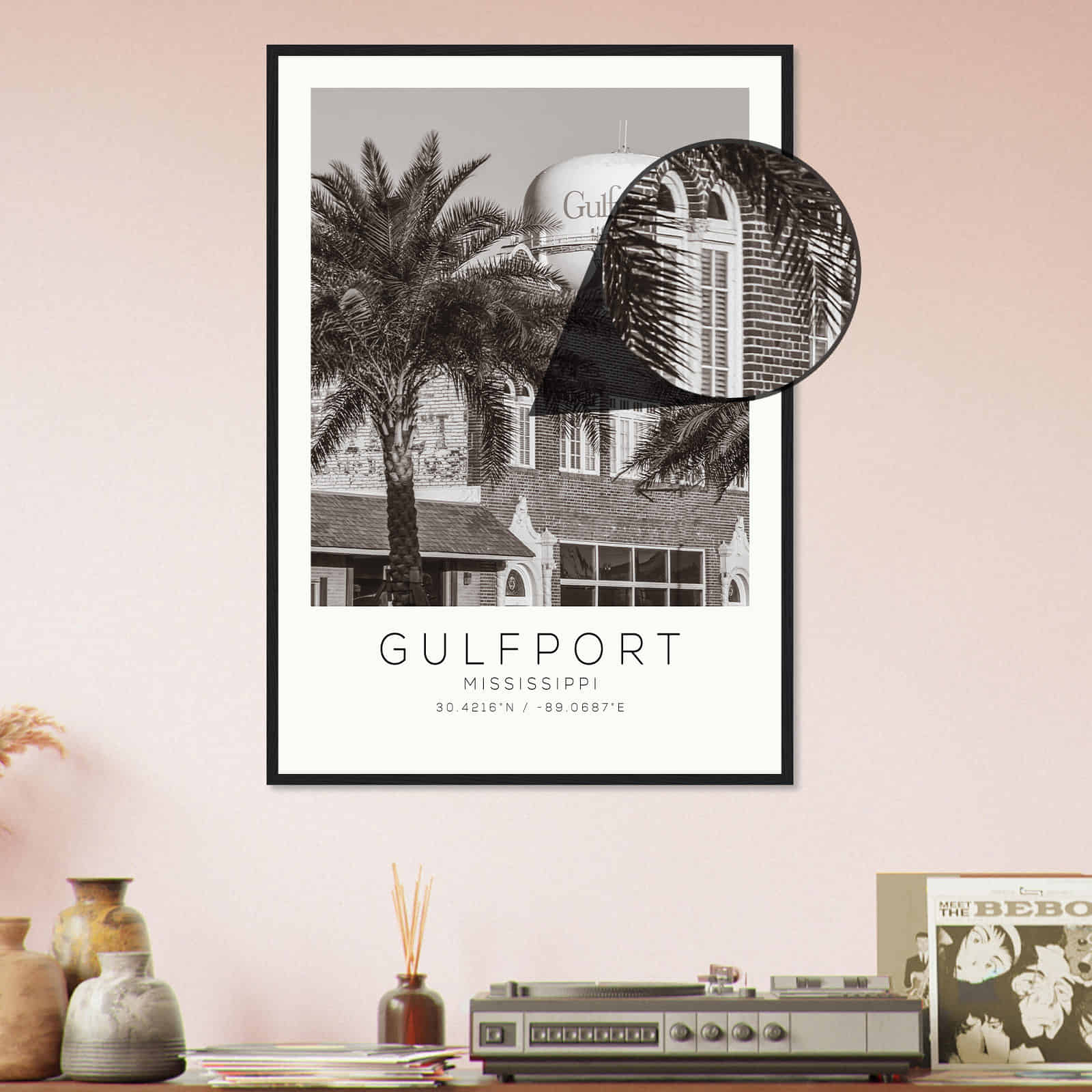 Deerfield Kansas Map Poster, Modern Home Decor Wall Art Print (Copy)