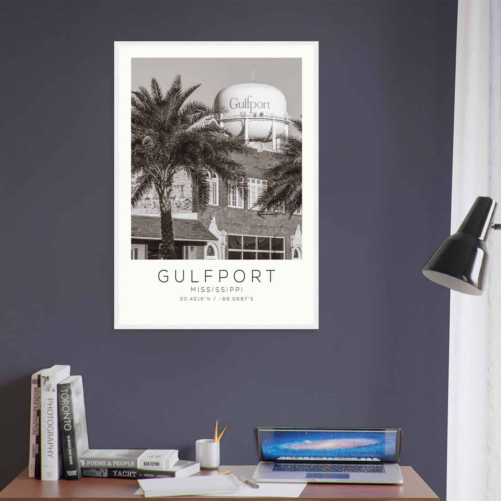 Deerfield Kansas Map Poster, Modern Home Decor Wall Art Print (Copy)