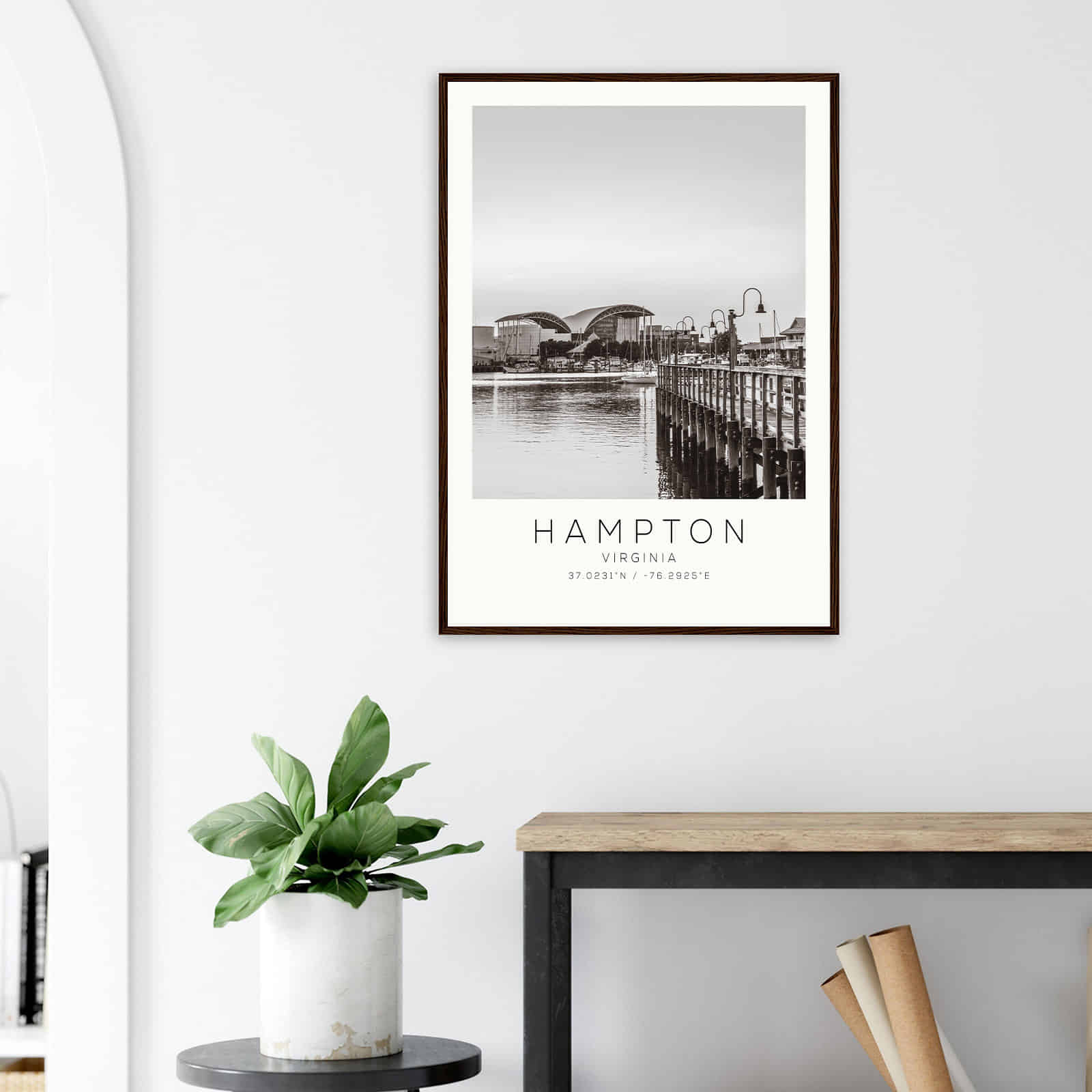 Deerfield Kansas Map Poster, Modern Home Decor Wall Art Print (Copy)