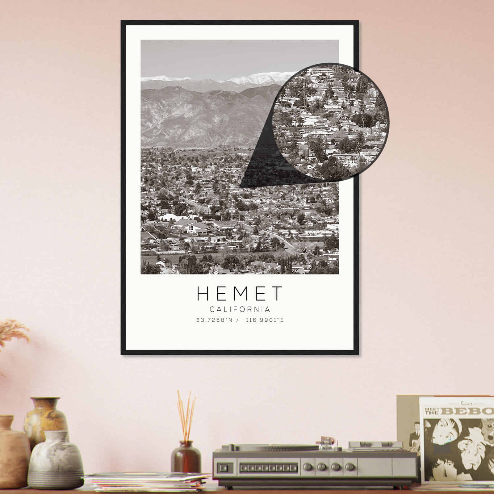 Deerfield Kansas Map Poster, Modern Home Decor Wall Art Print (Copy)