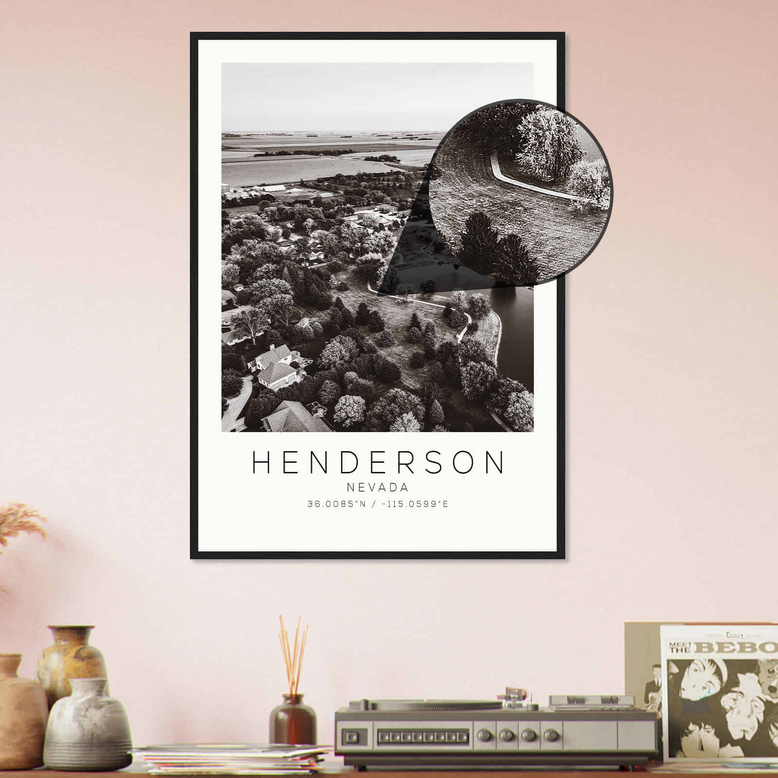 Deerfield Kansas Map Poster, Modern Home Decor Wall Art Print (Copy)