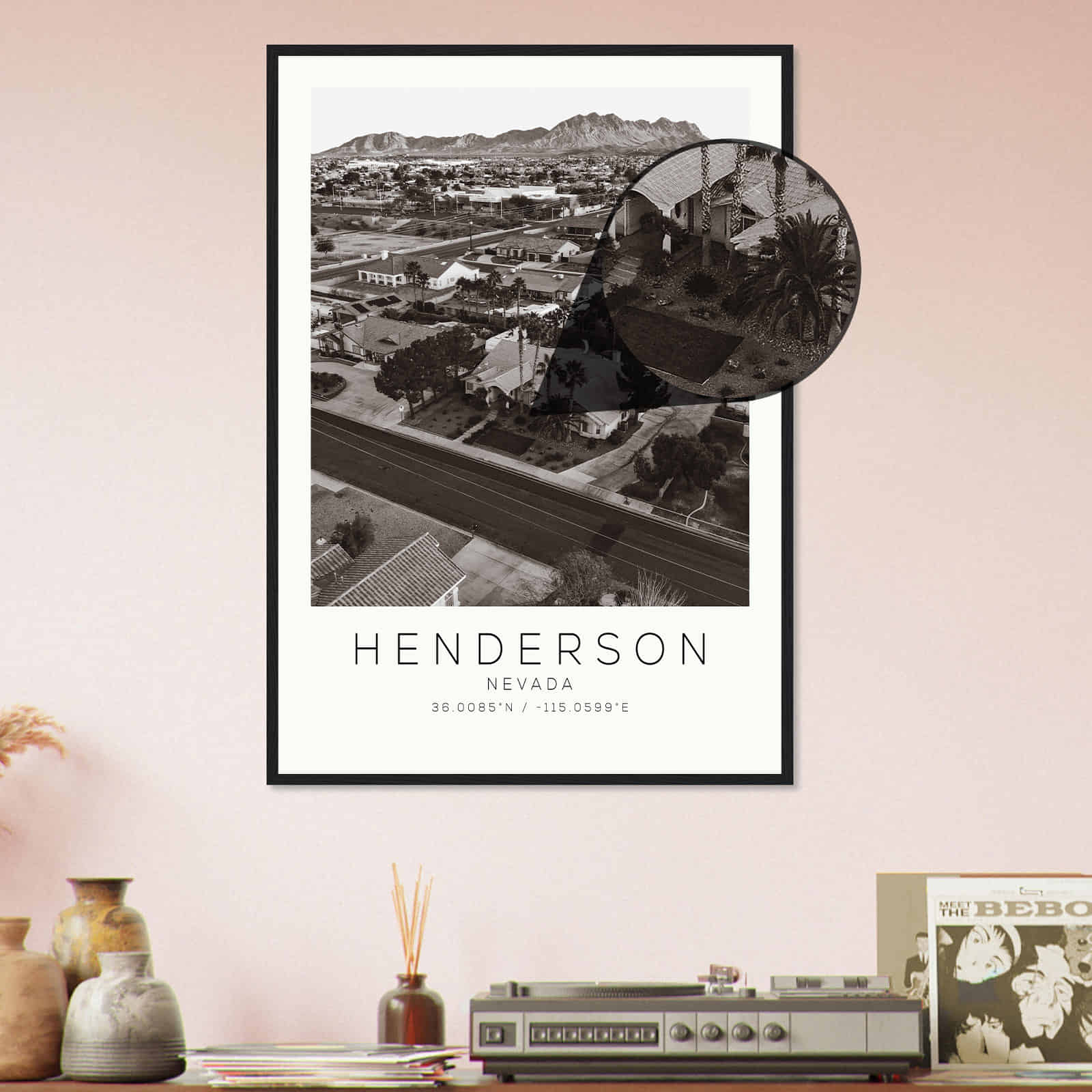 Deerfield Kansas Map Poster, Modern Home Decor Wall Art Print (Copy)