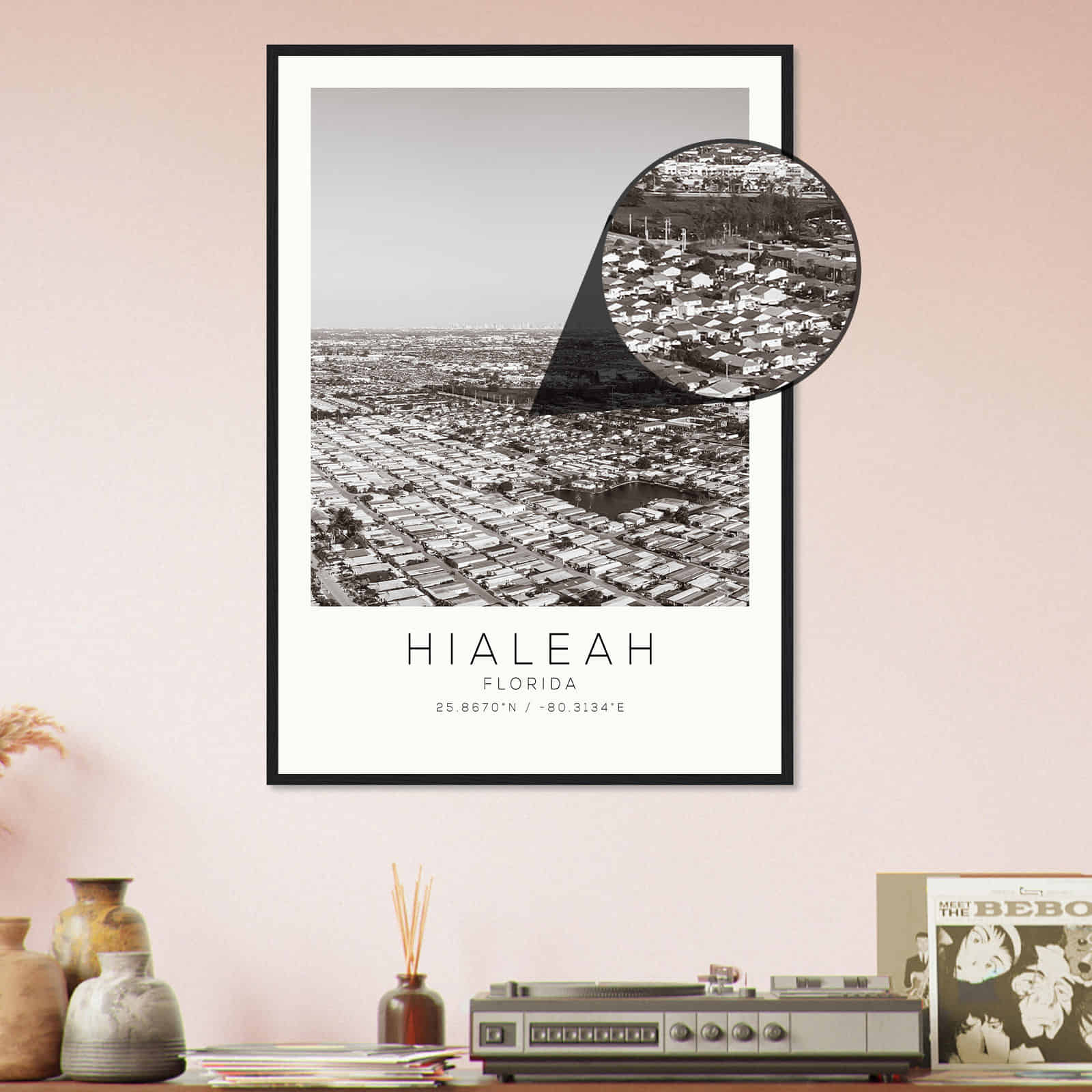 Deerfield Kansas Map Poster, Modern Home Decor Wall Art Print (Copy)