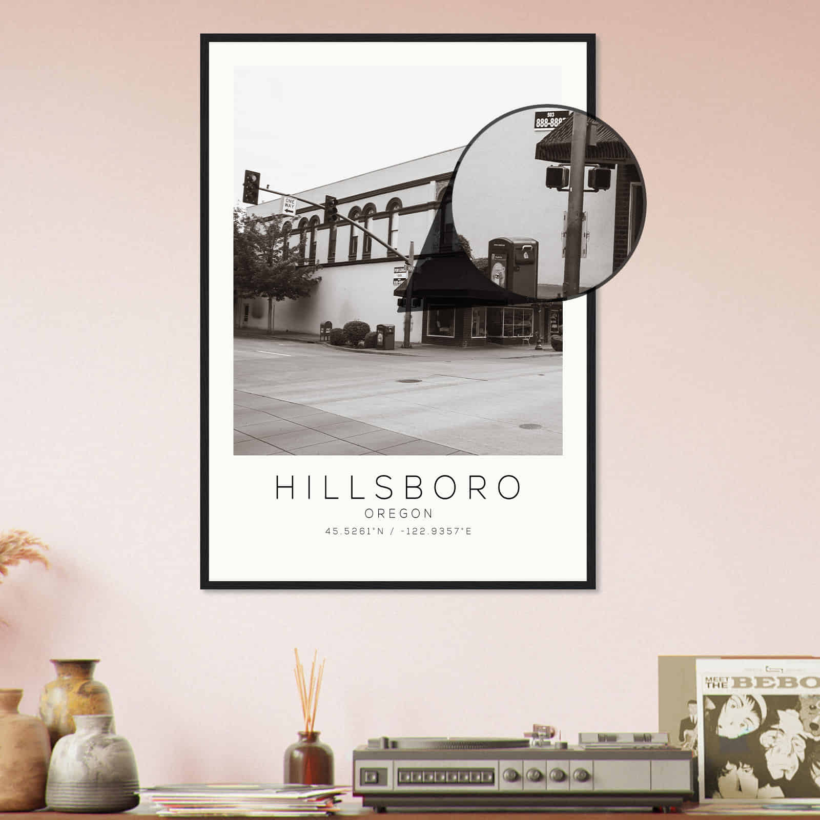 Deerfield Kansas Map Poster, Modern Home Decor Wall Art Print (Copy)