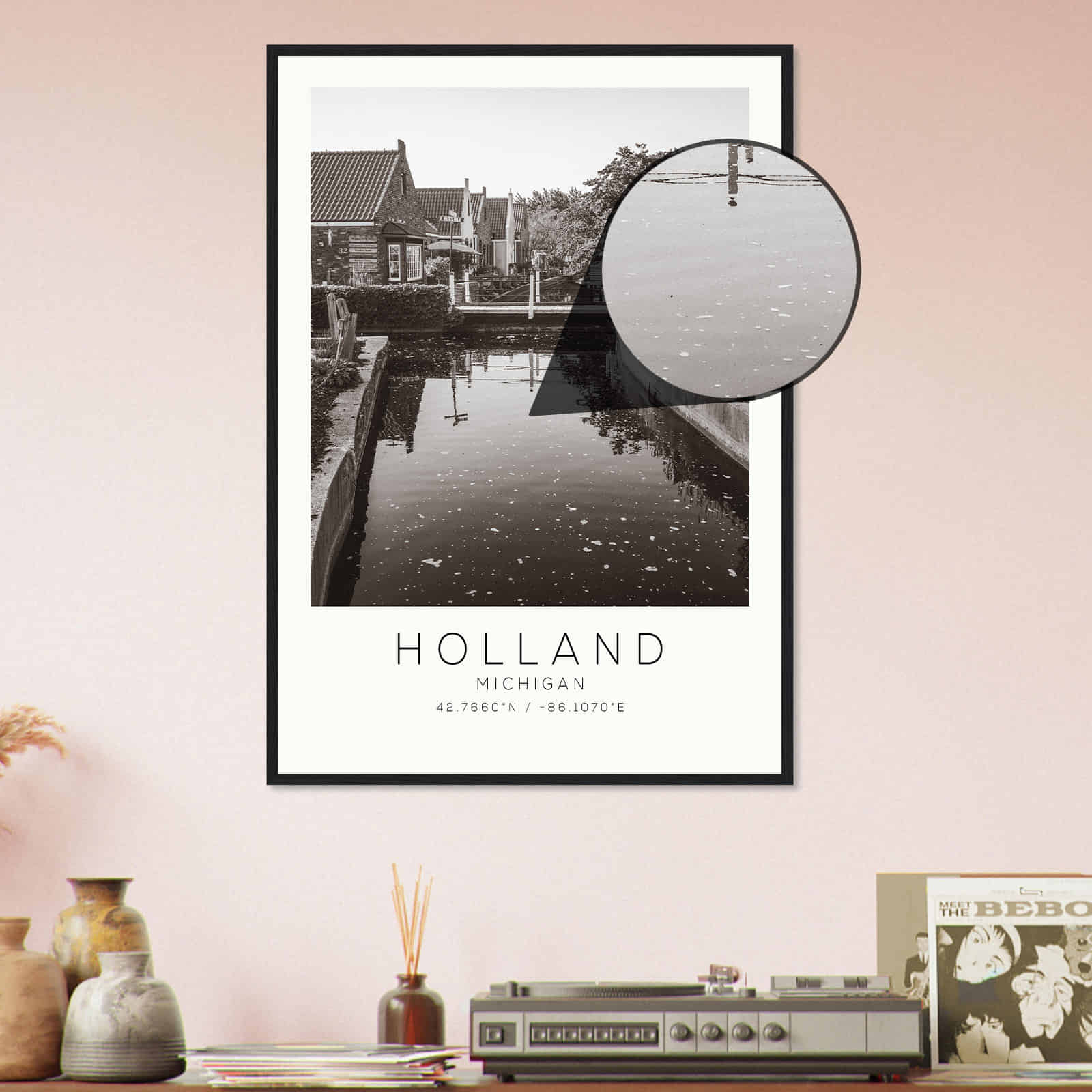 Deerfield Kansas Map Poster, Modern Home Decor Wall Art Print (Copy)