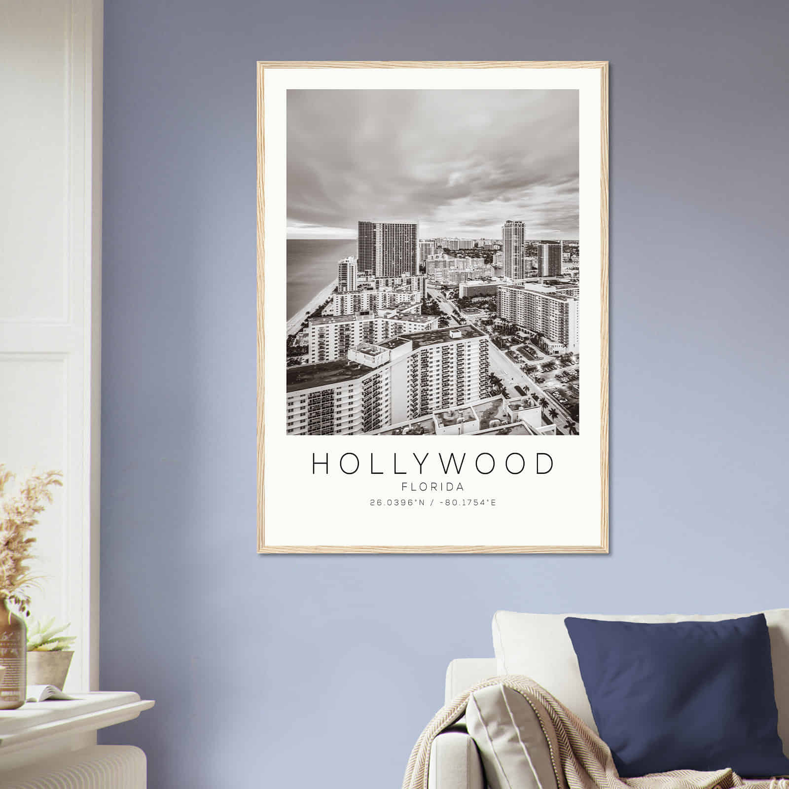 Deerfield Kansas Map Poster, Modern Home Decor Wall Art Print (Copy)