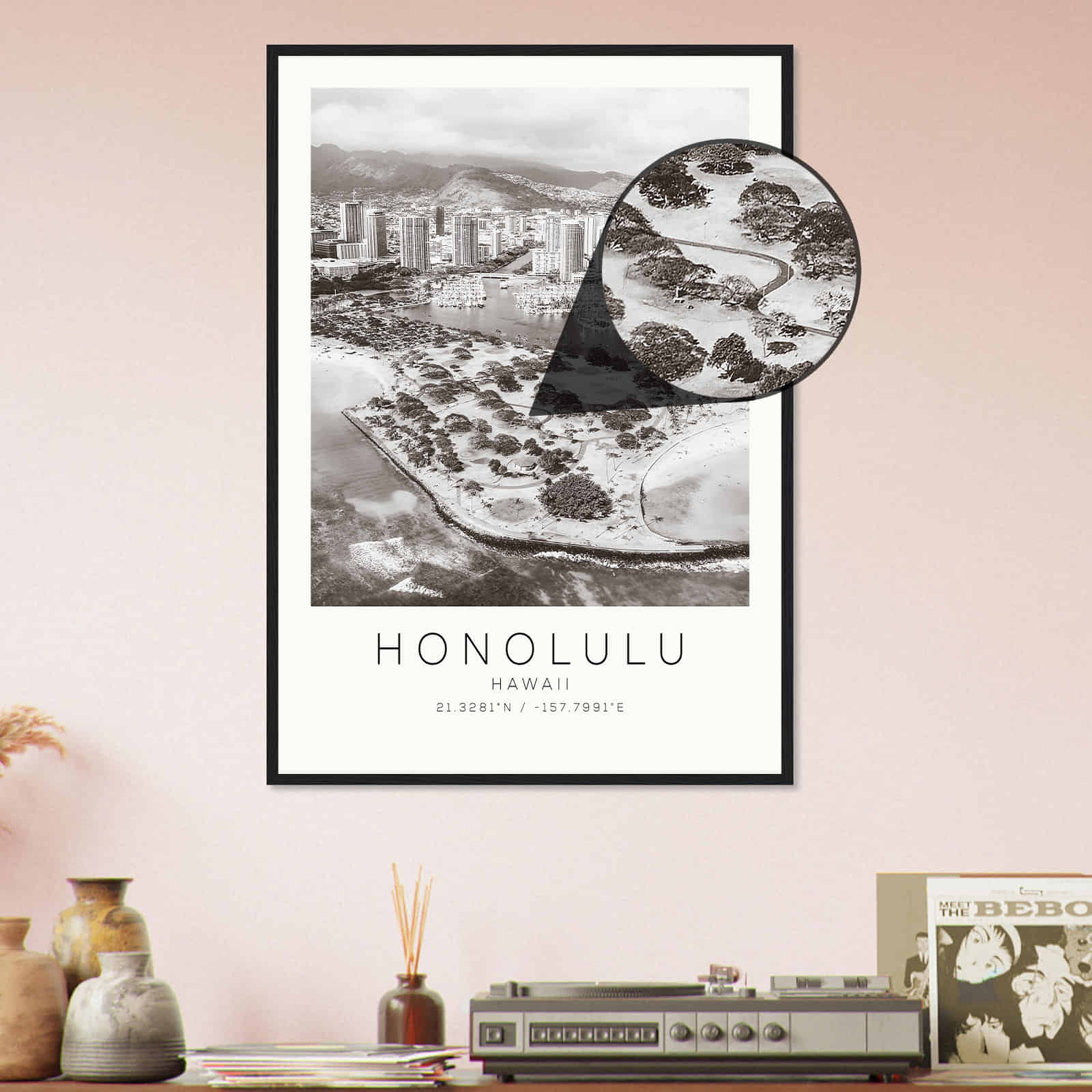 Deerfield Kansas Map Poster, Modern Home Decor Wall Art Print (Copy)