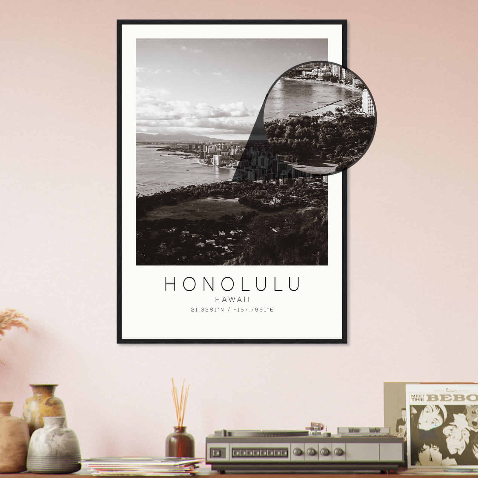 Deerfield Kansas Map Poster, Modern Home Decor Wall Art Print (Copy)