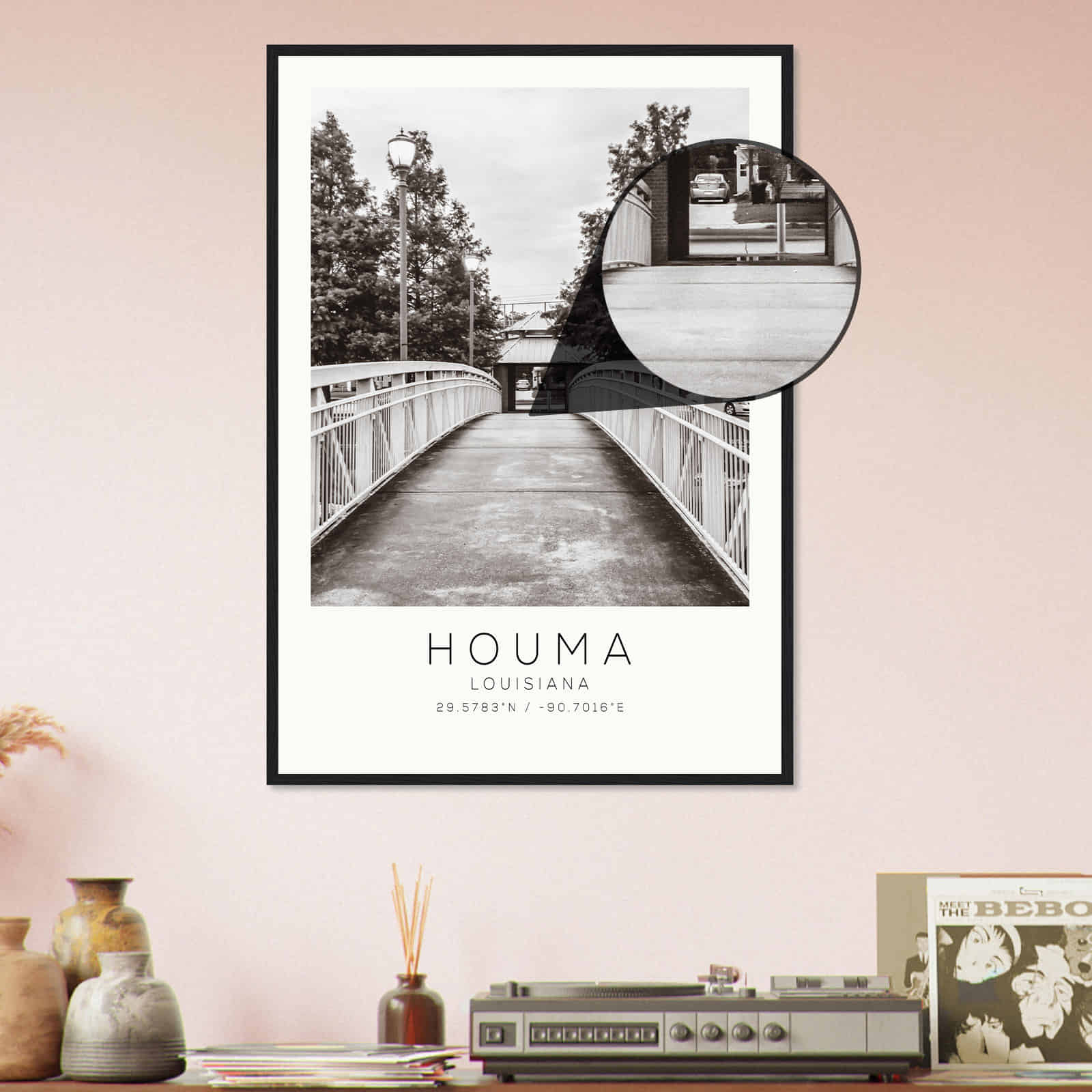 Deerfield Kansas Map Poster, Modern Home Decor Wall Art Print (Copy)