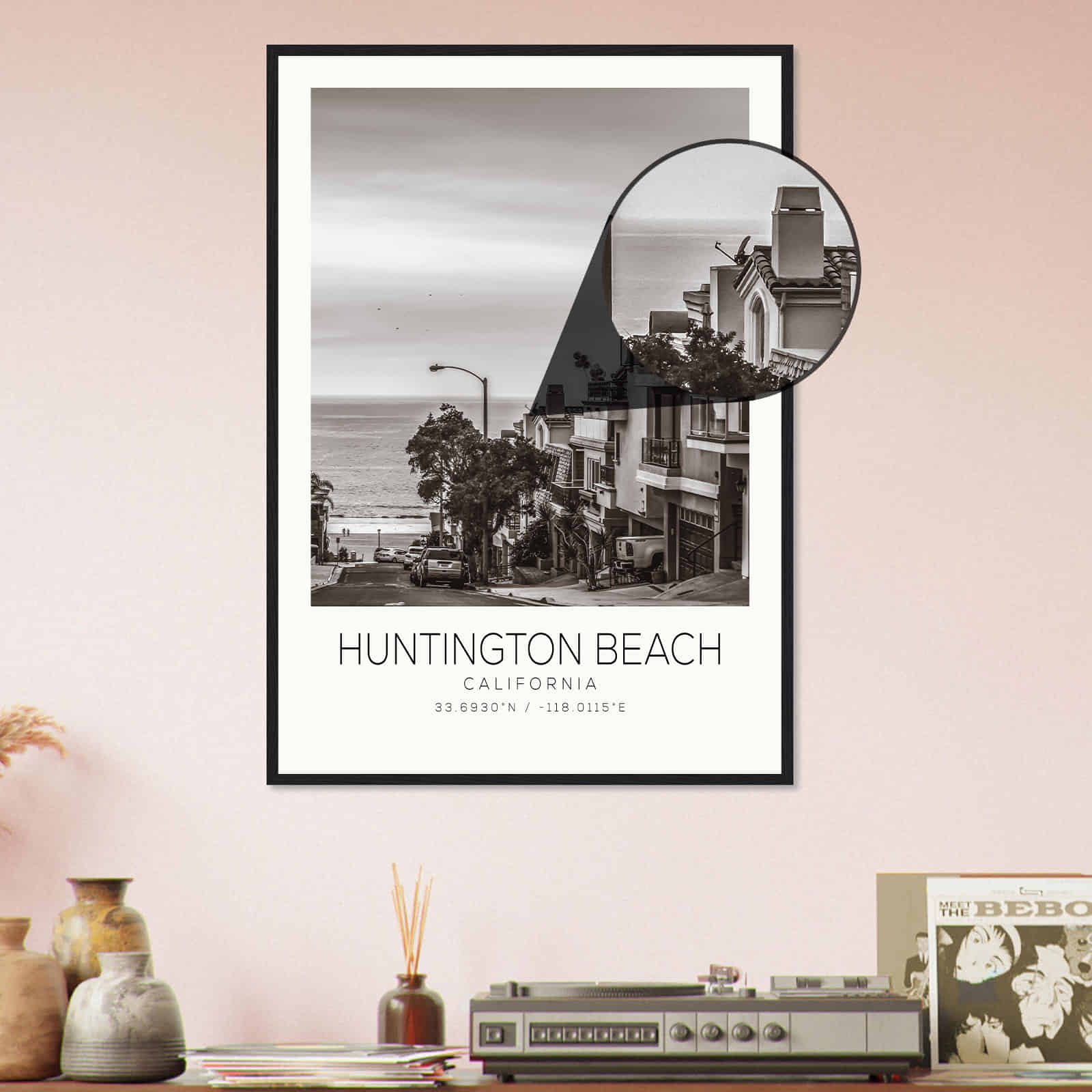 Deerfield Kansas Map Poster, Modern Home Decor Wall Art Print (Copy)